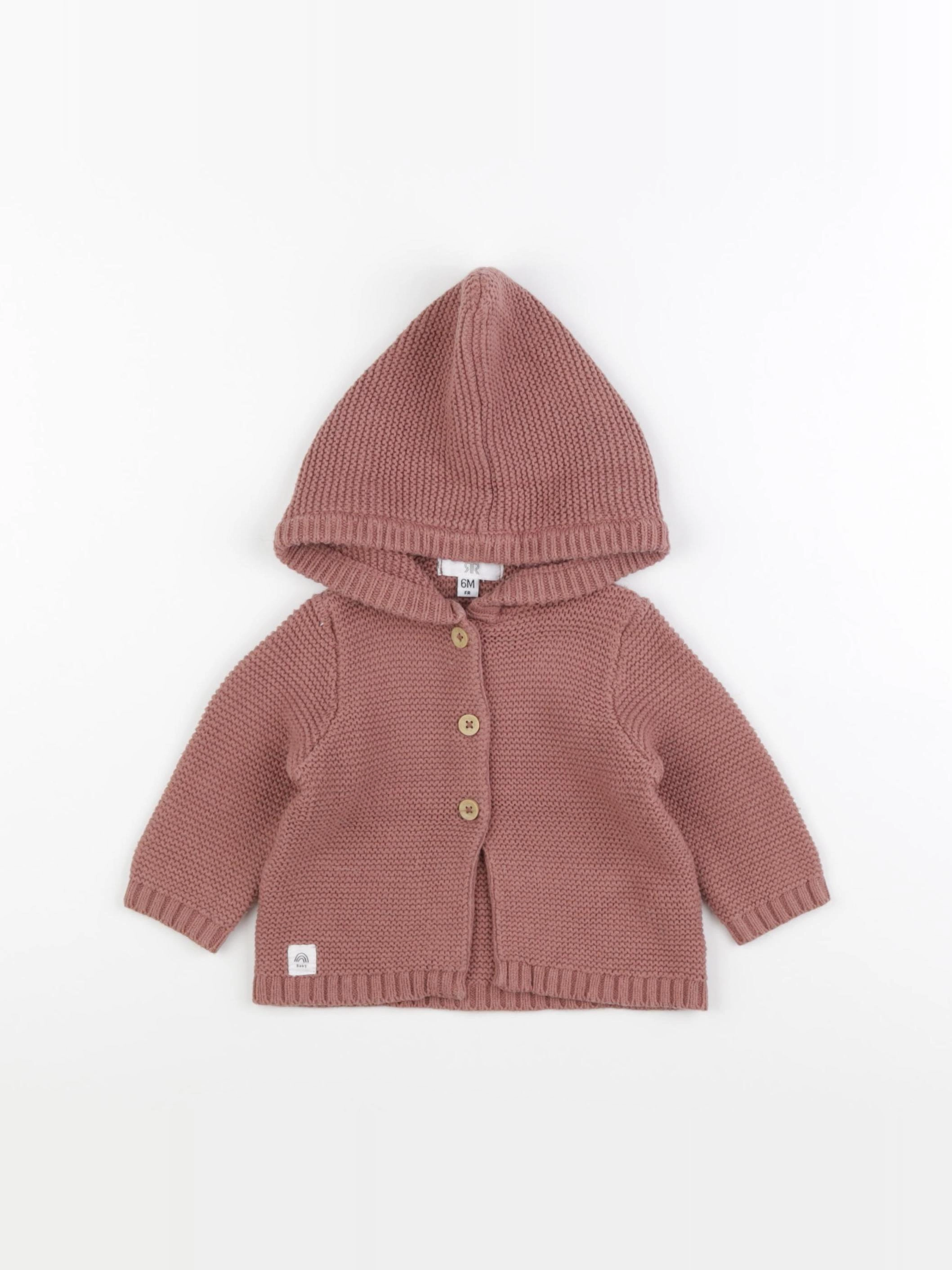 La Redoute - gilet rouge - 6 mois