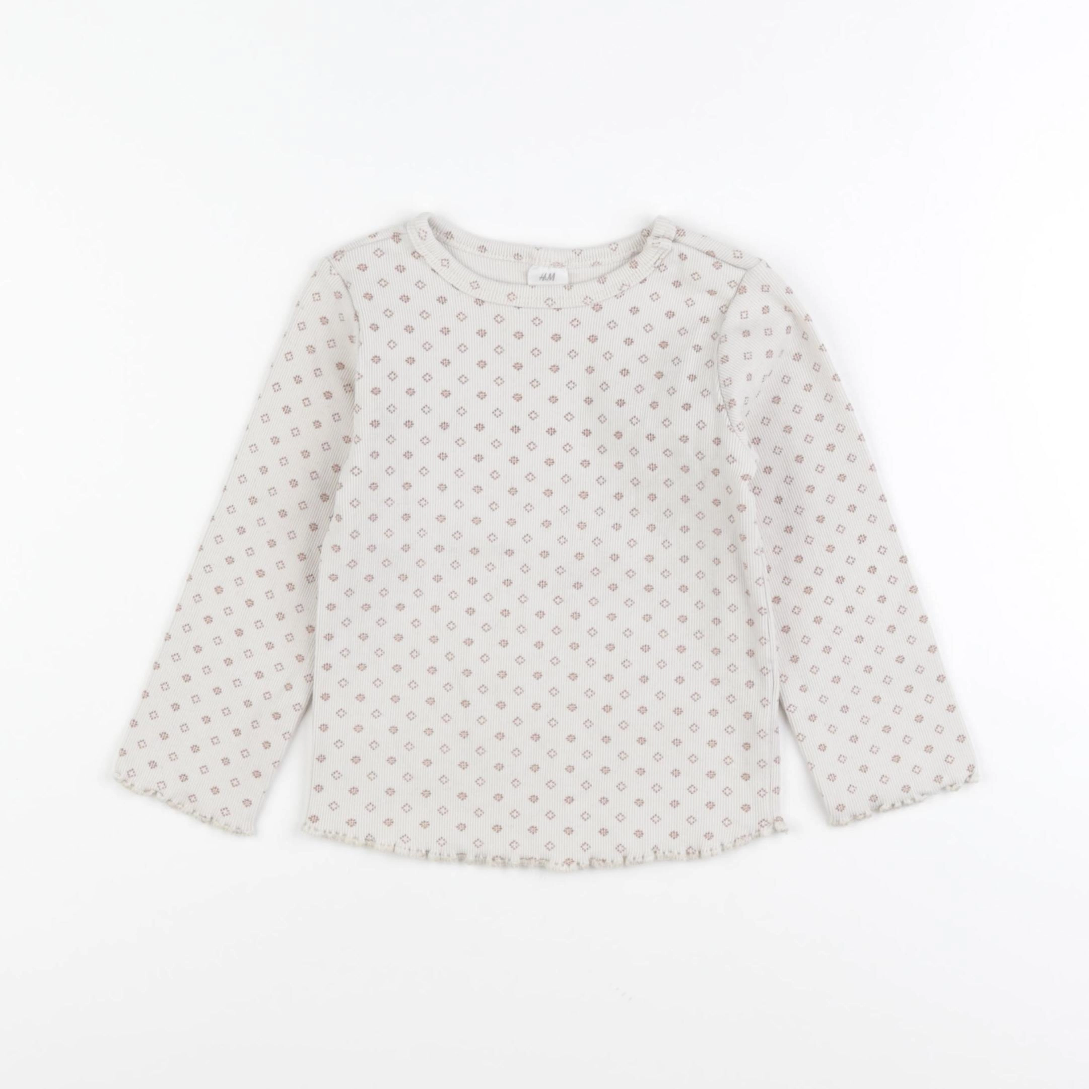 H&M - tee-shirt beige - 18/24 mois