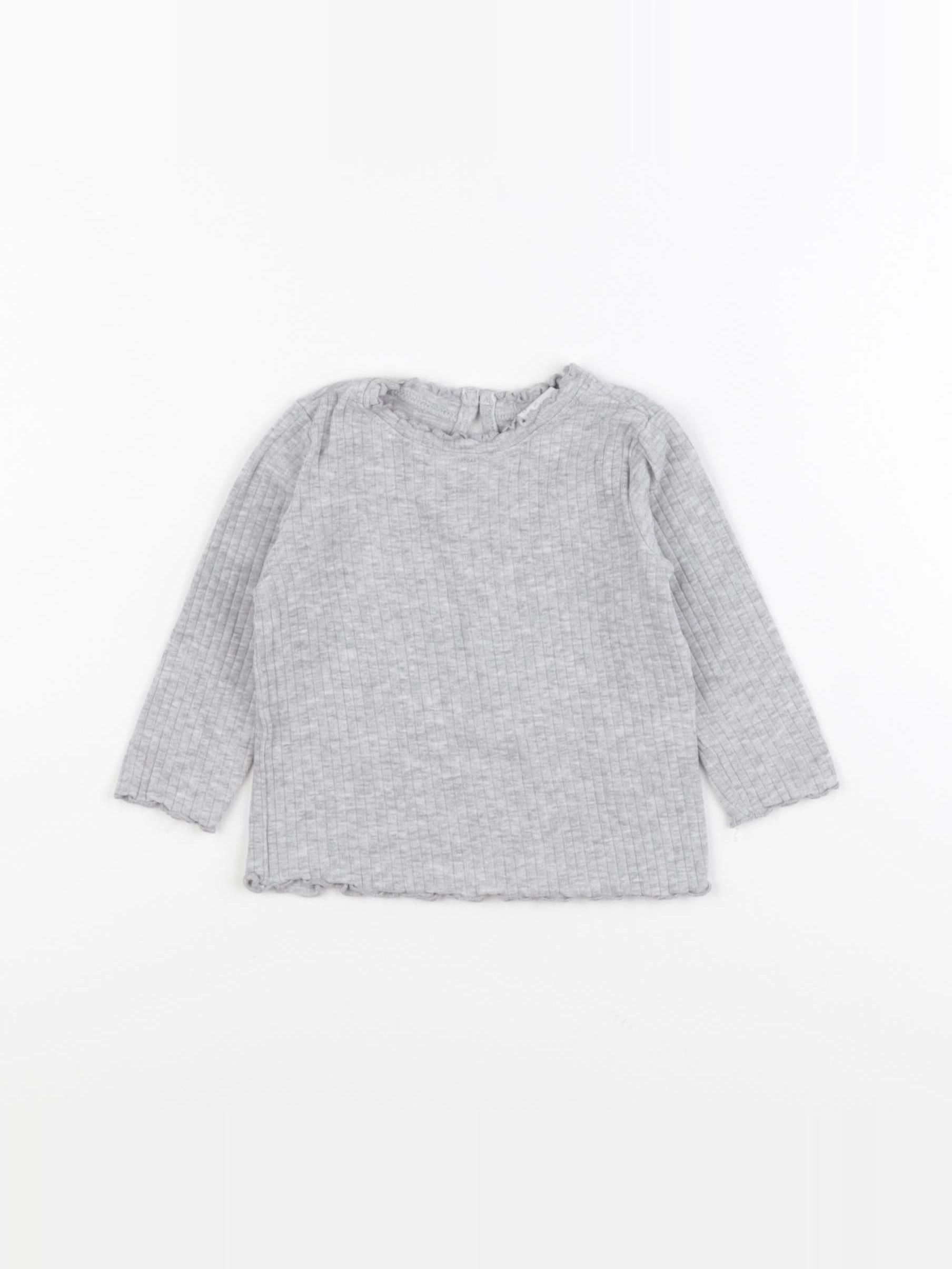 H&M - tee-shirt gris - 6 mois