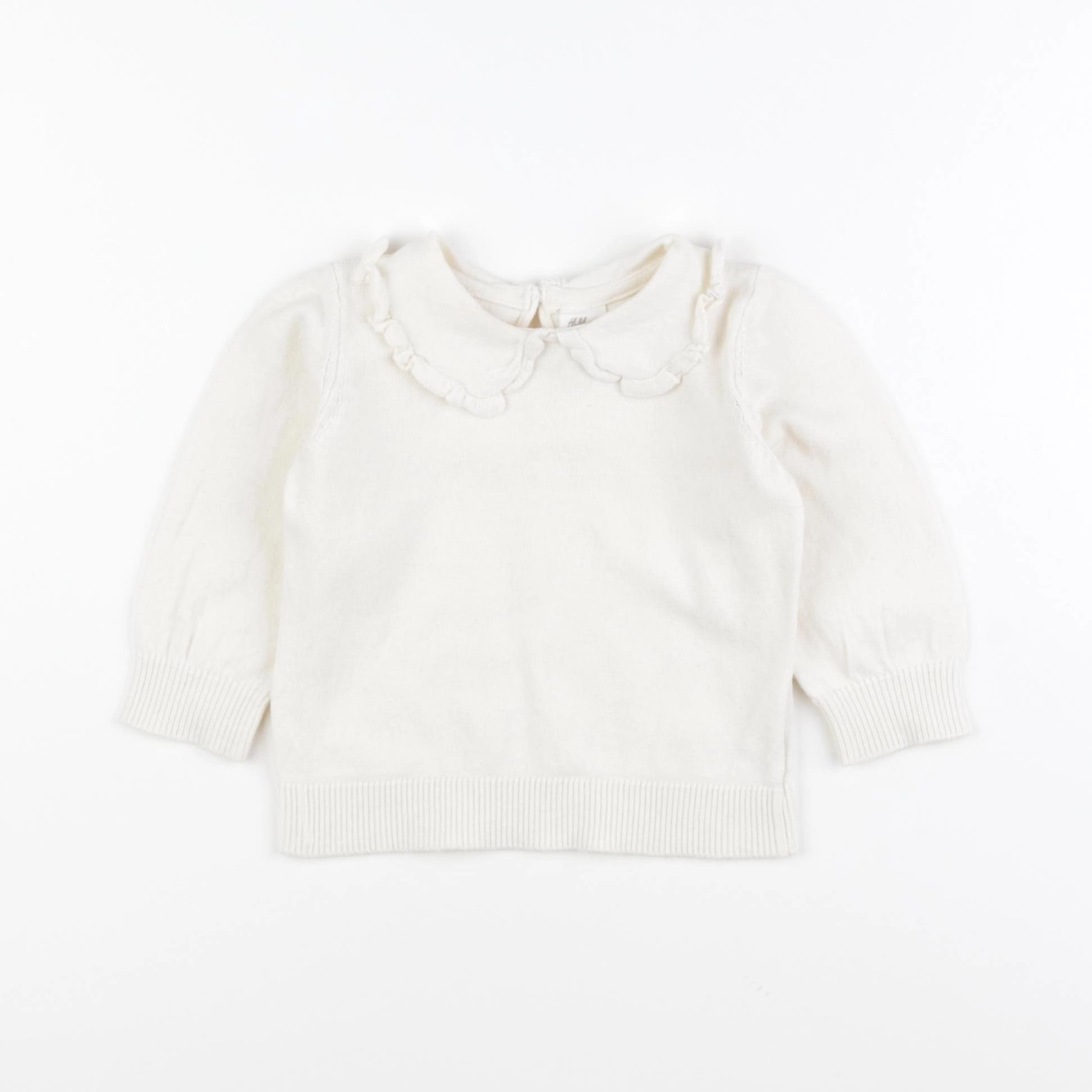 H&M - pull beige - 6/9 mois