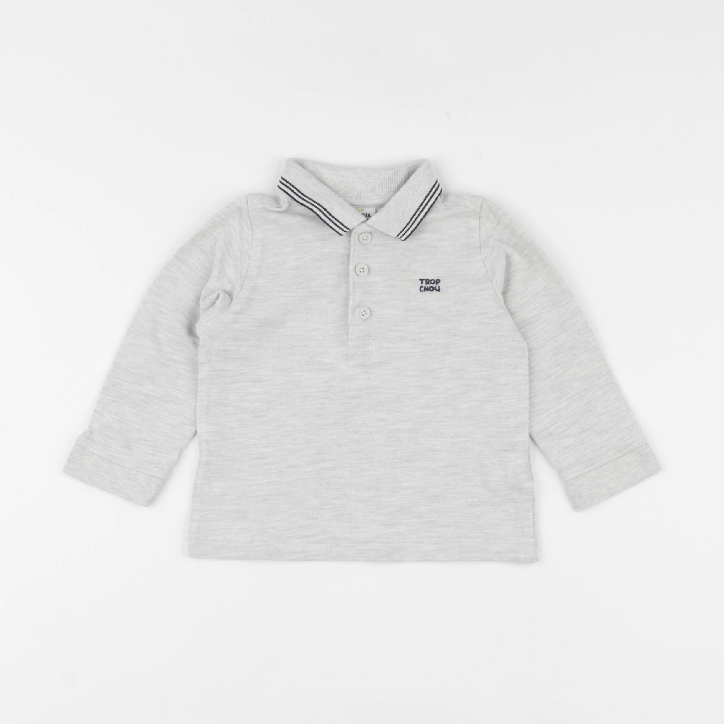 Tape à l'oeil - polo gris - 24 mois