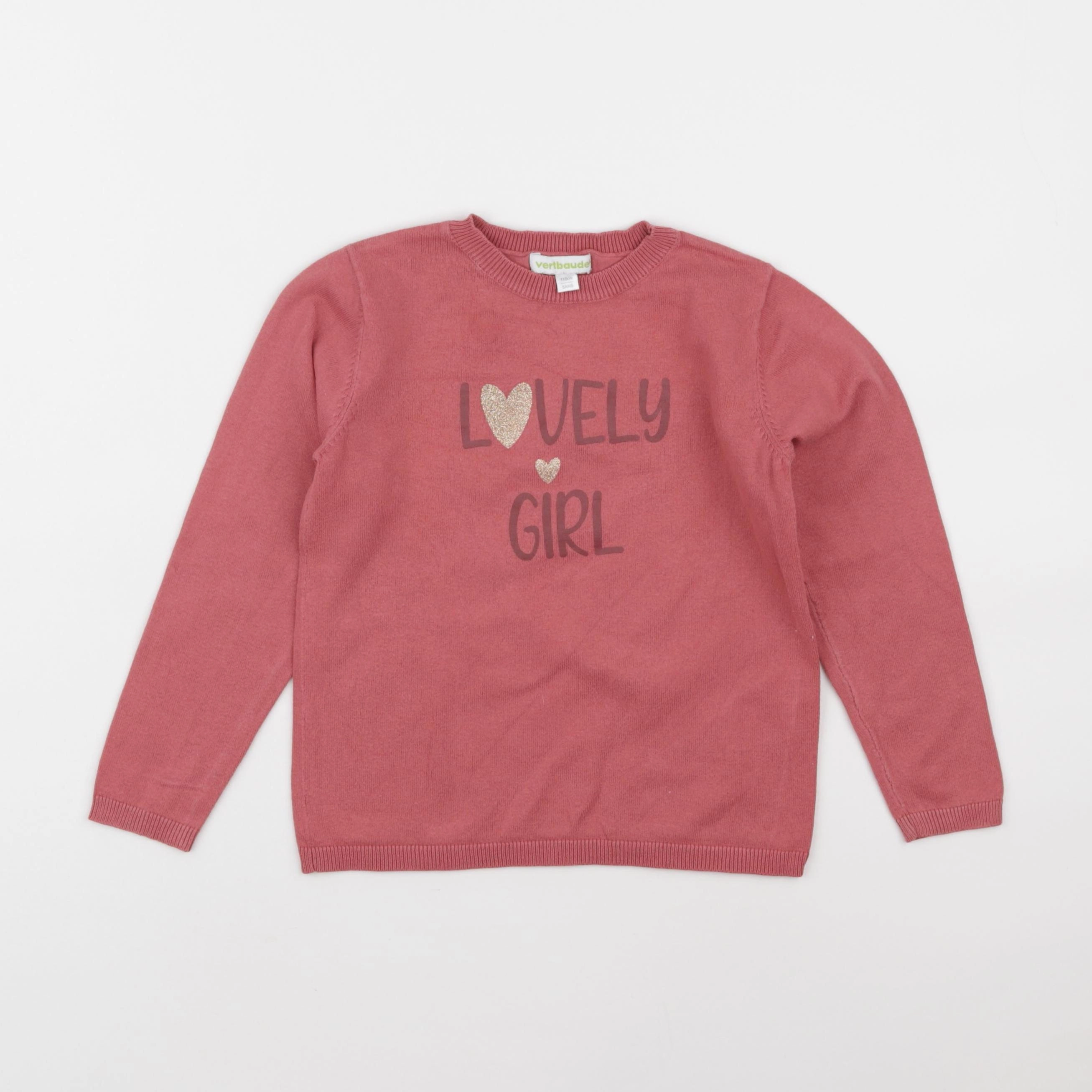 Vertbaudet - pull rouge - 5 ans
