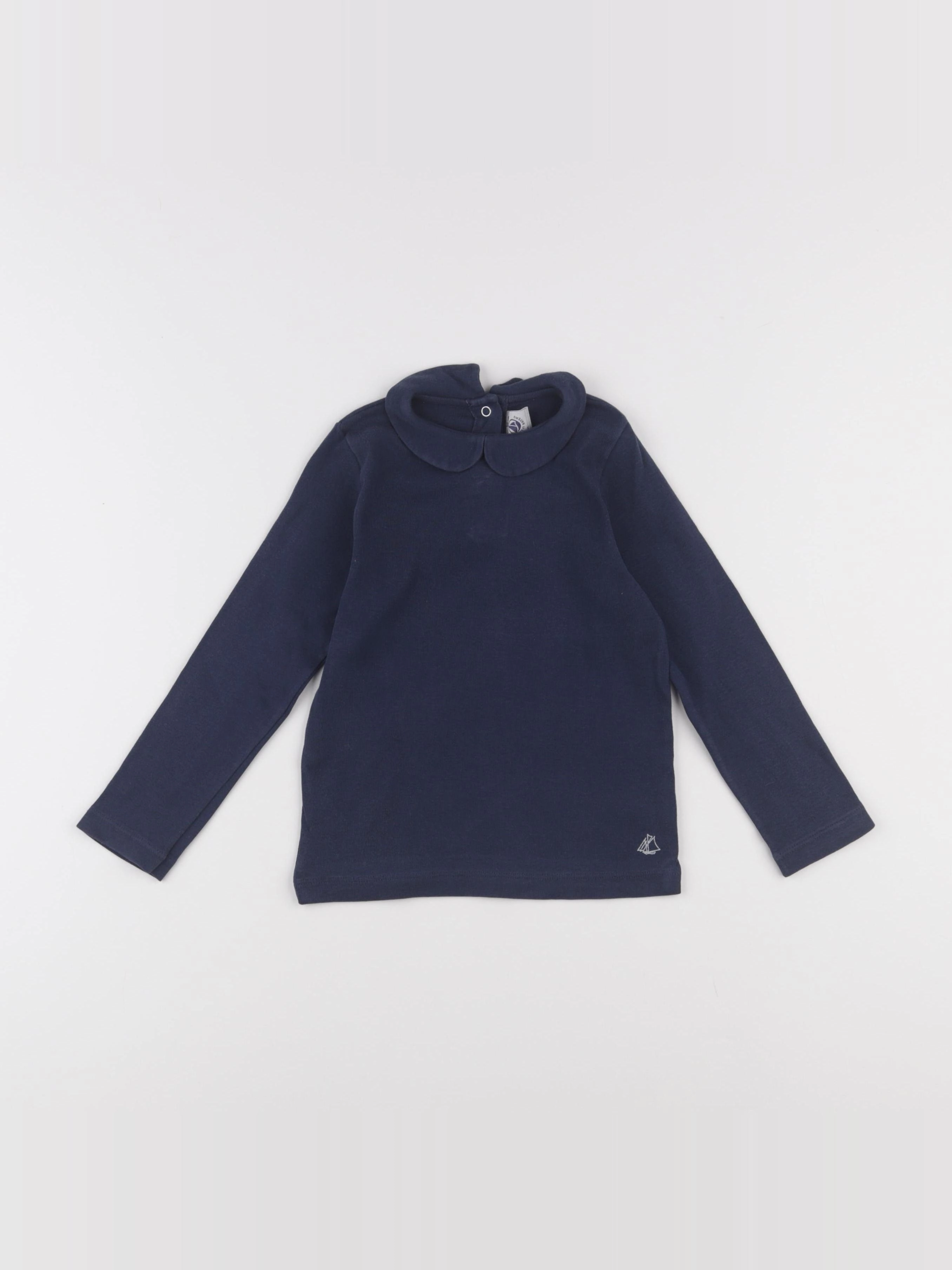 Petit Bateau - tee-shirt bleu - 3 ans