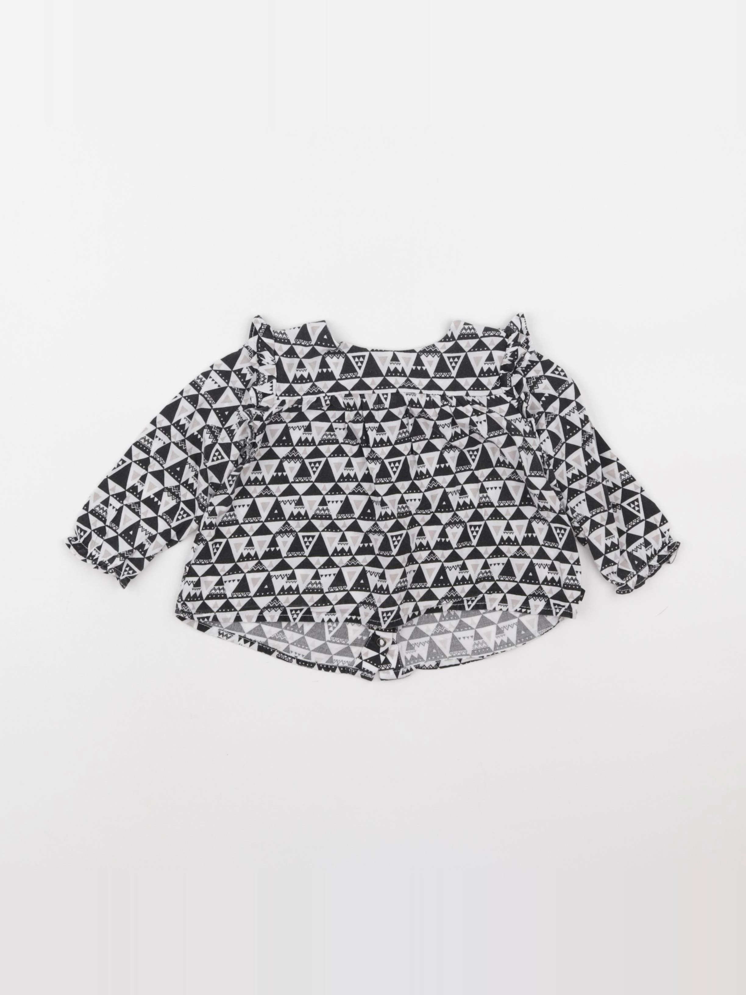 IKKS - blouse blanc, noir - 12 mois