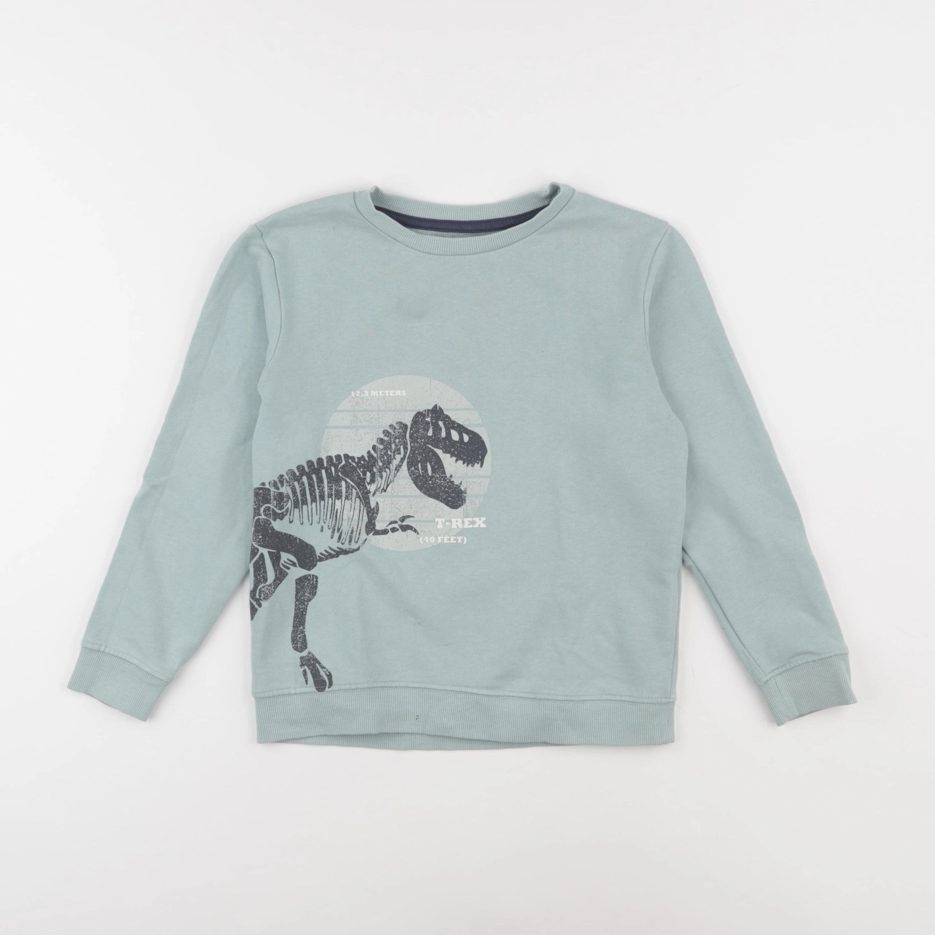 Vertbaudet - sweat vert - 8 ans