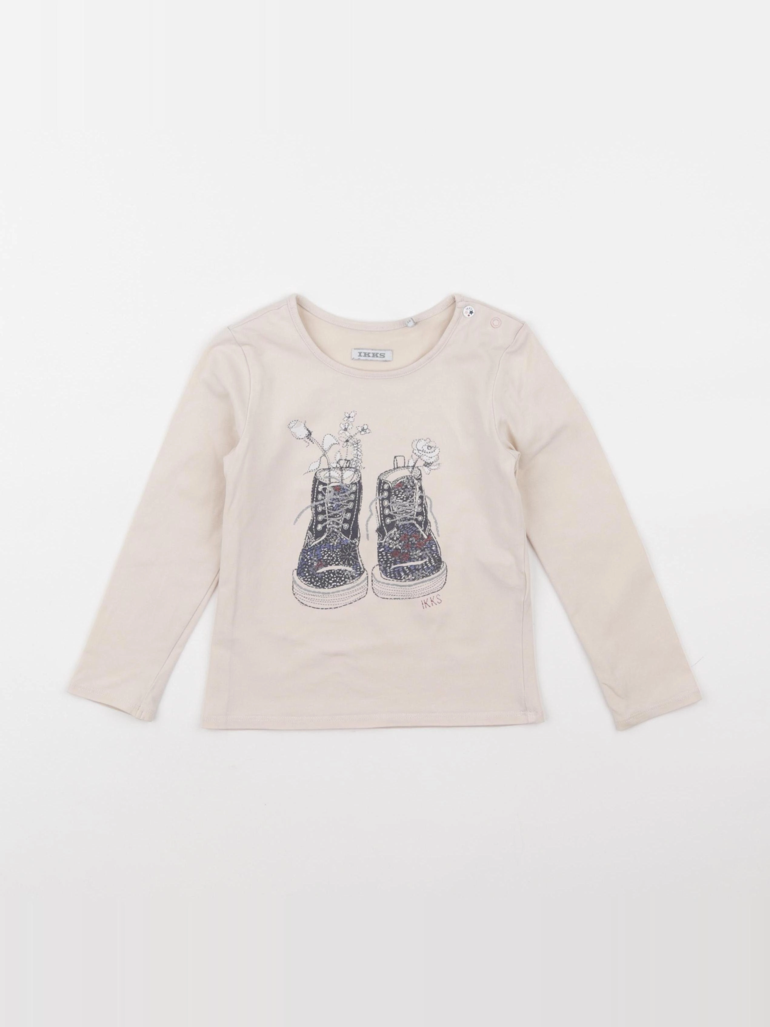IKKS - tee-shirt beige - 3 ans