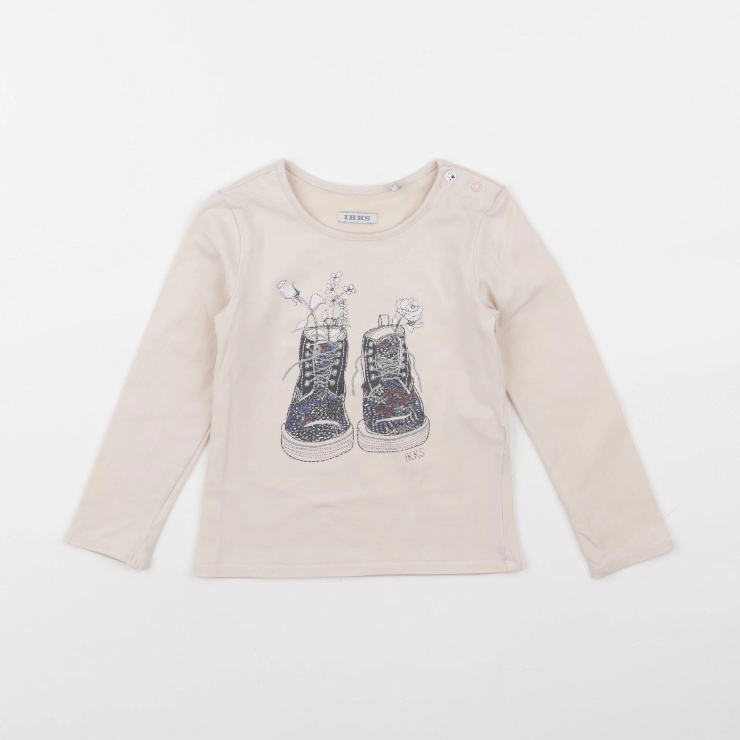 IKKS - tee-shirt beige - 3 ans