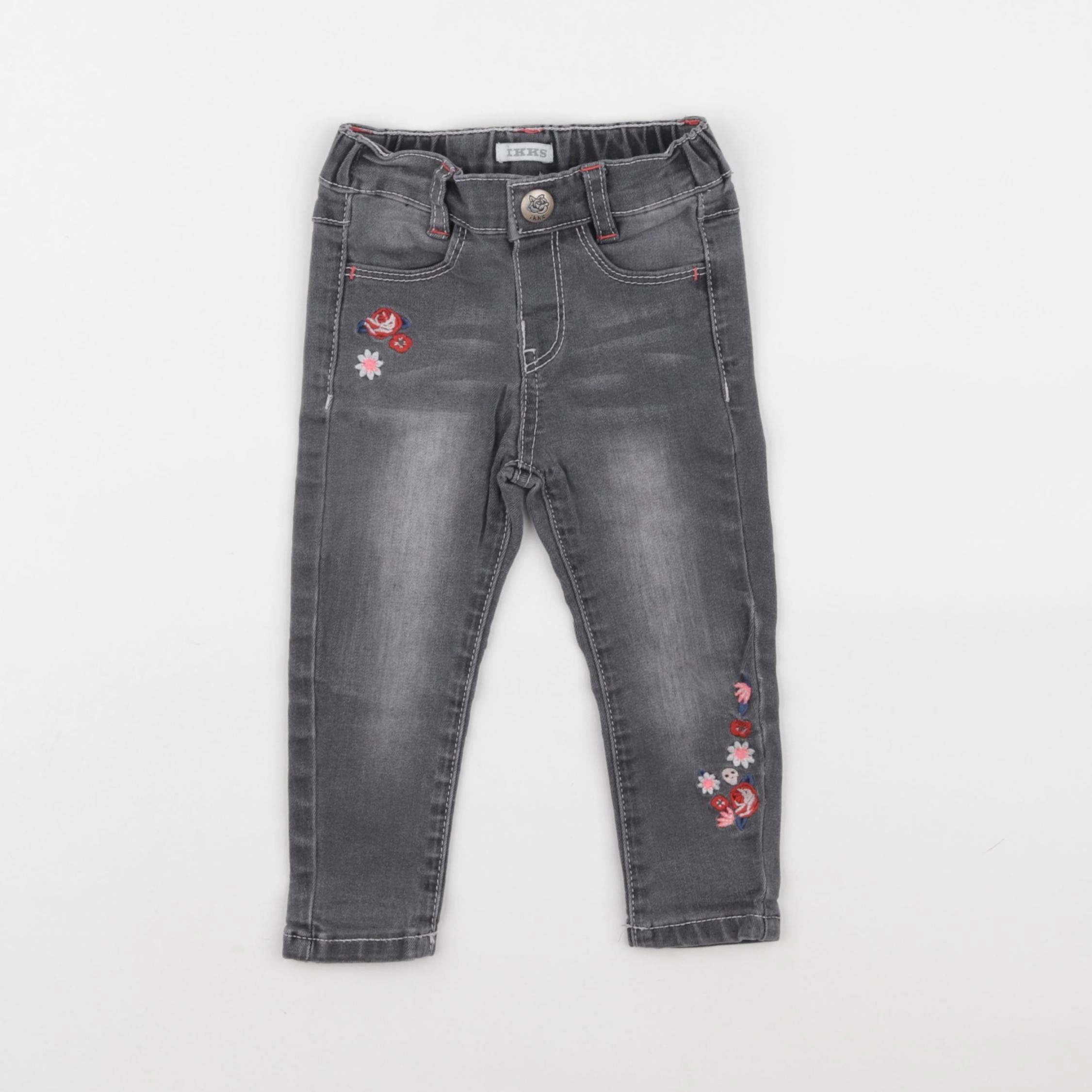 IKKS - jean gris - 18 mois