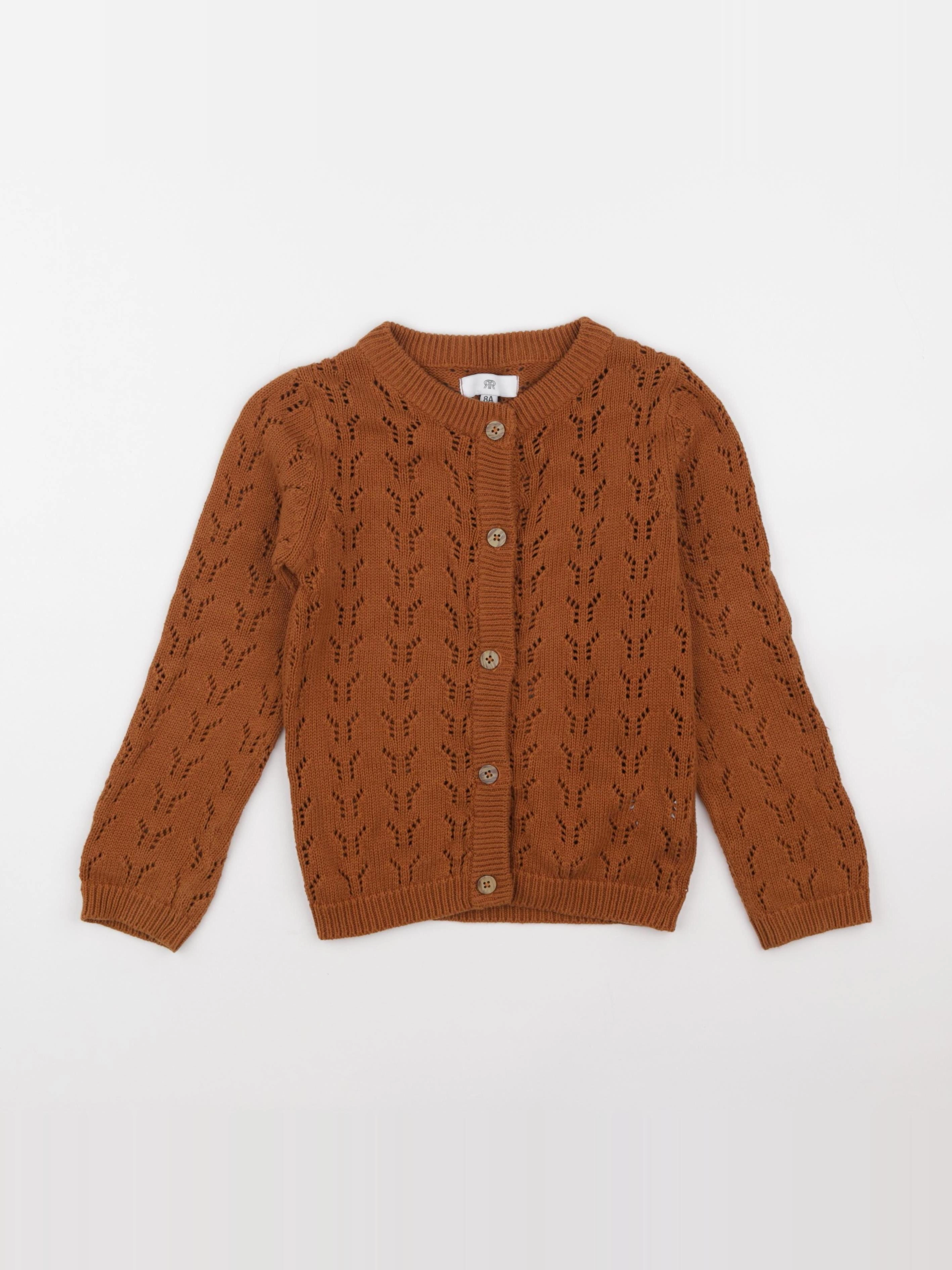 La Redoute - gilet marron - 8 ans