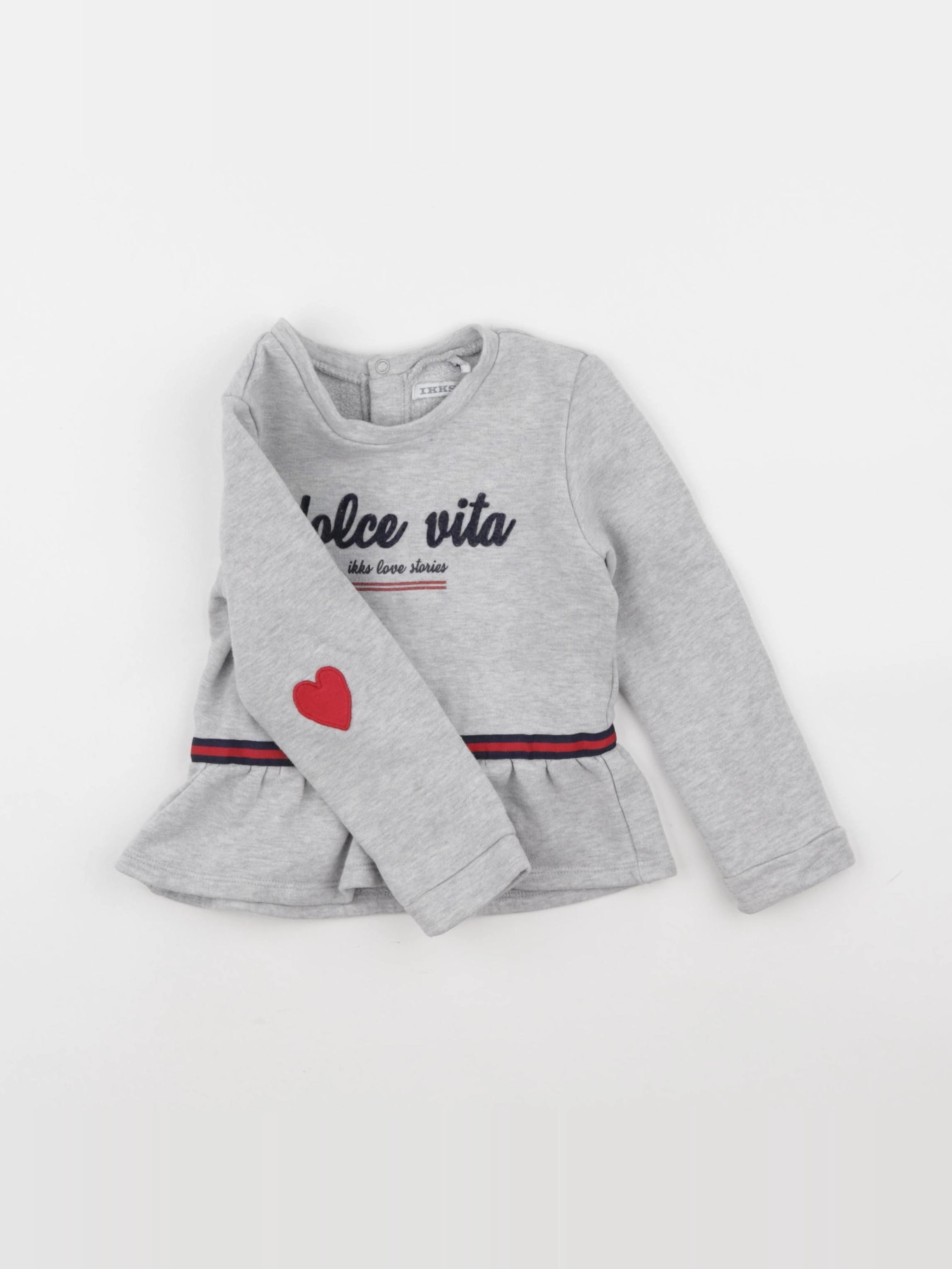 IKKS - sweat gris - 3 ans