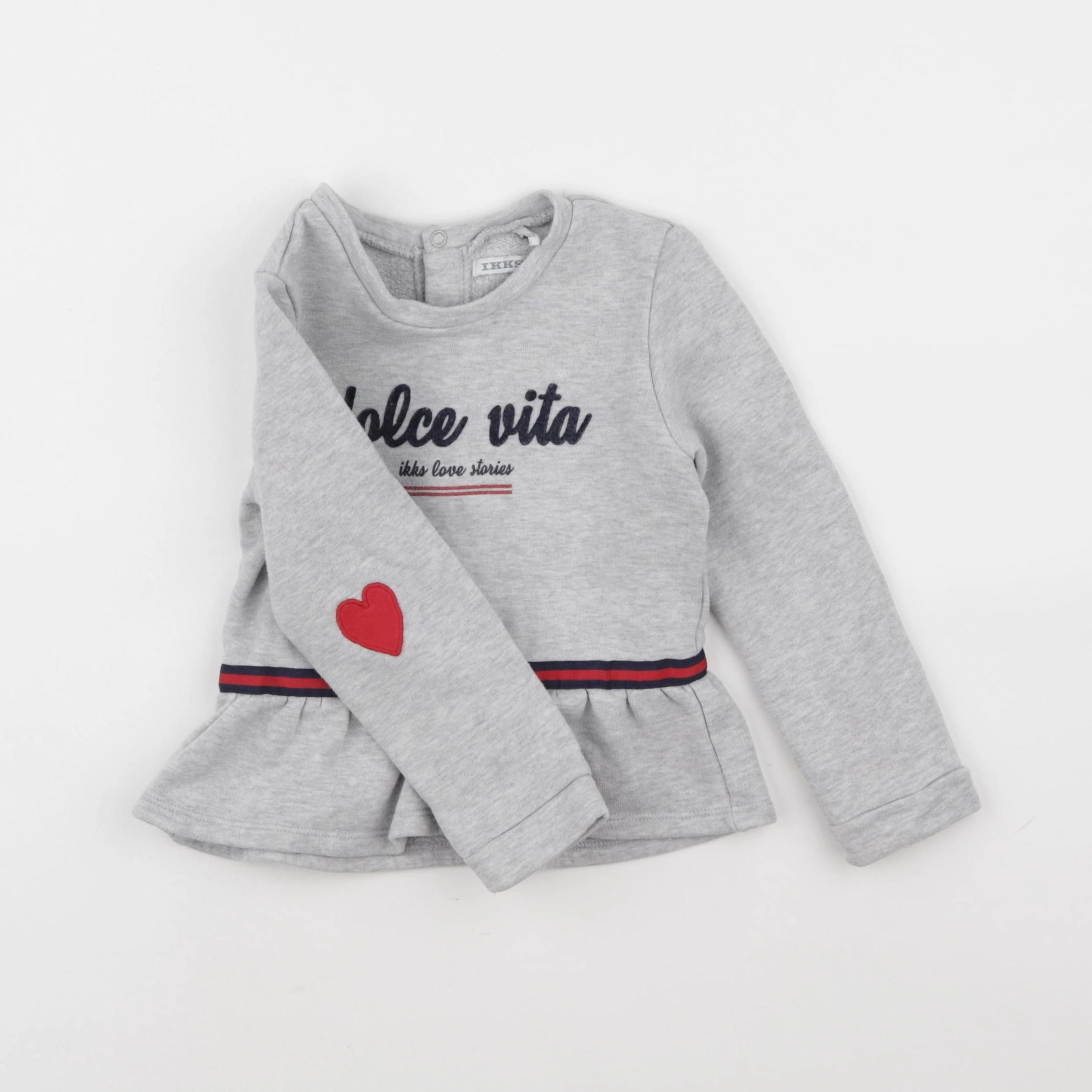 IKKS - sweat gris - 3 ans