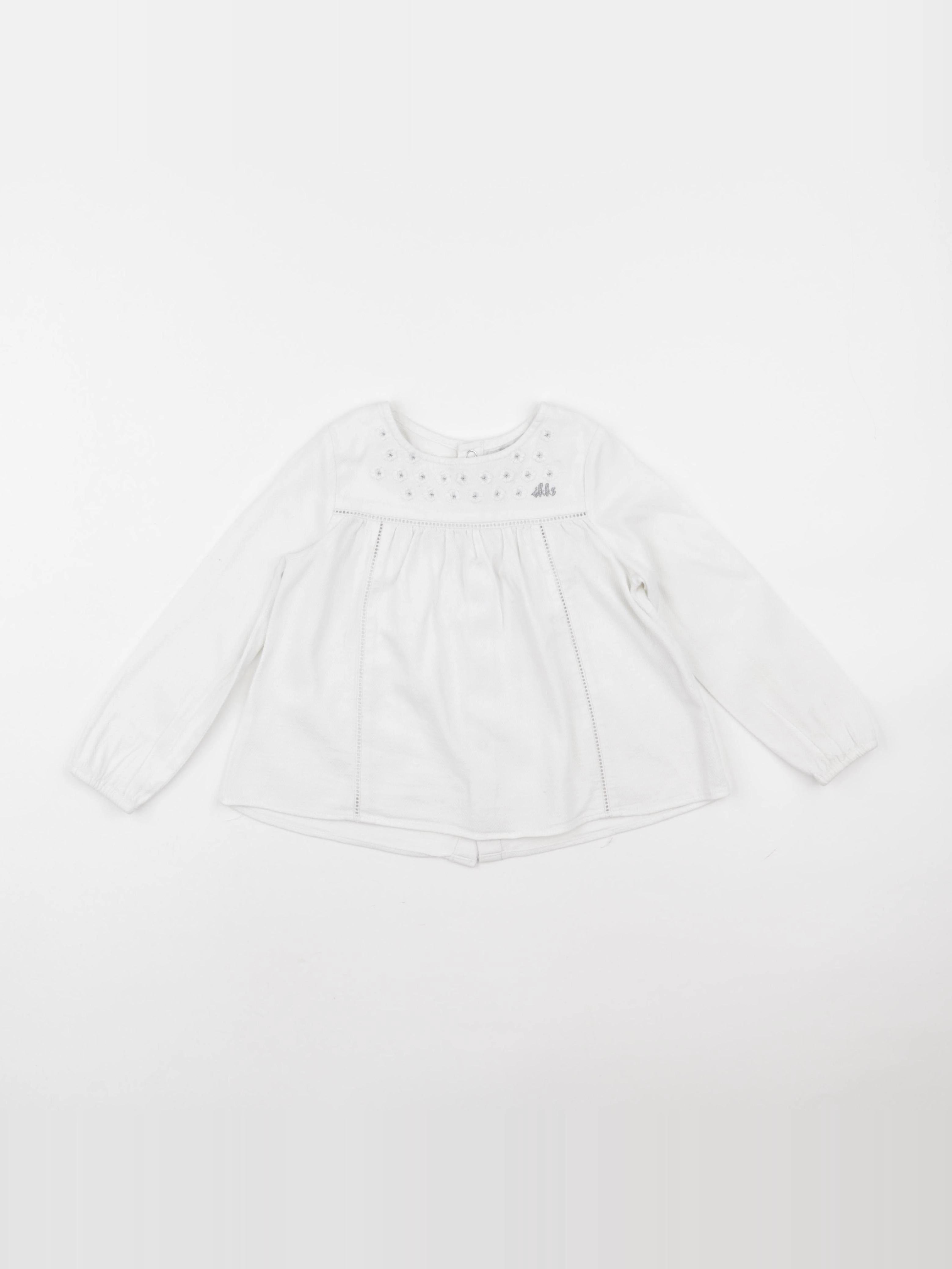 IKKS - blouse blanc - 3 ans