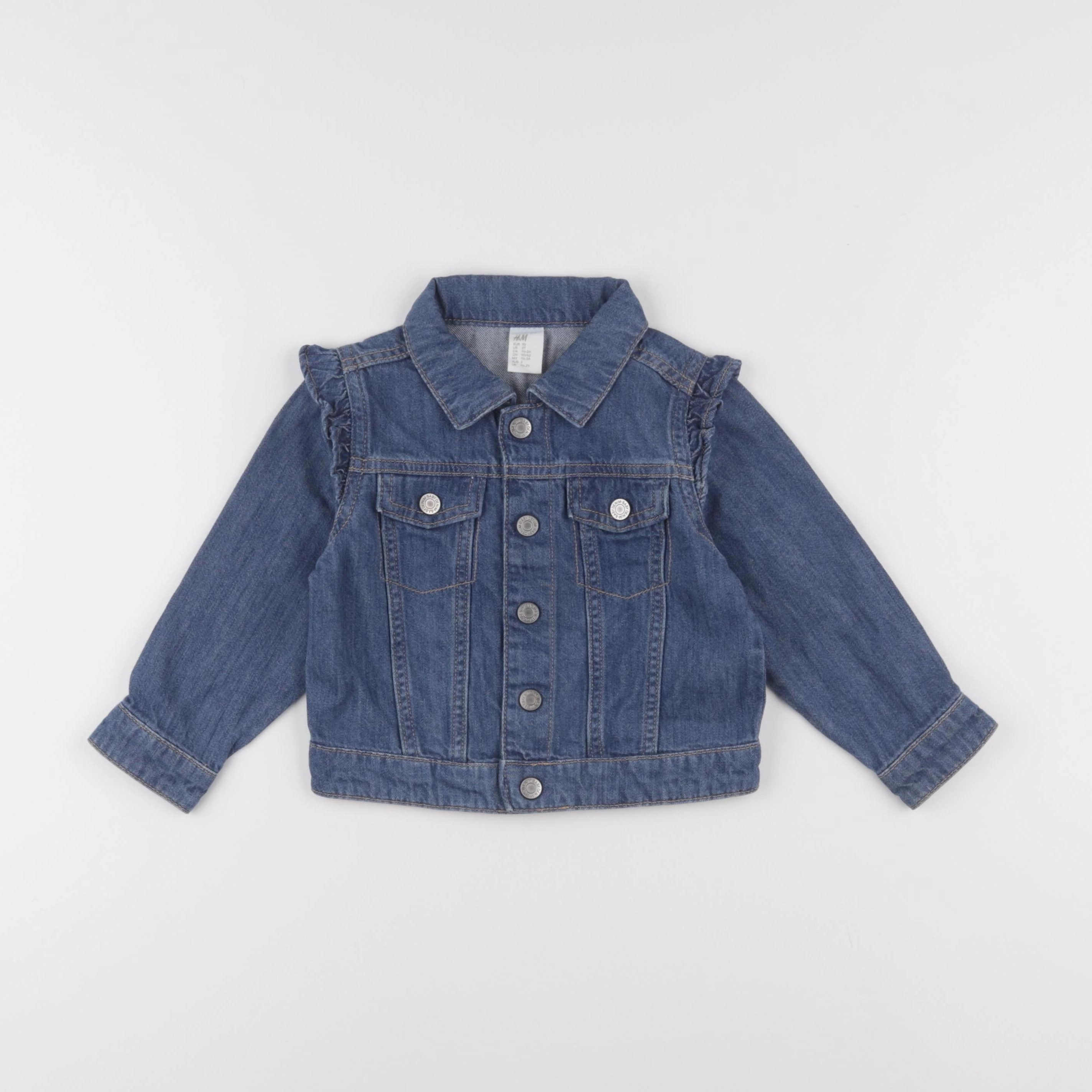 H&M - veste bleu - 18/24 mois