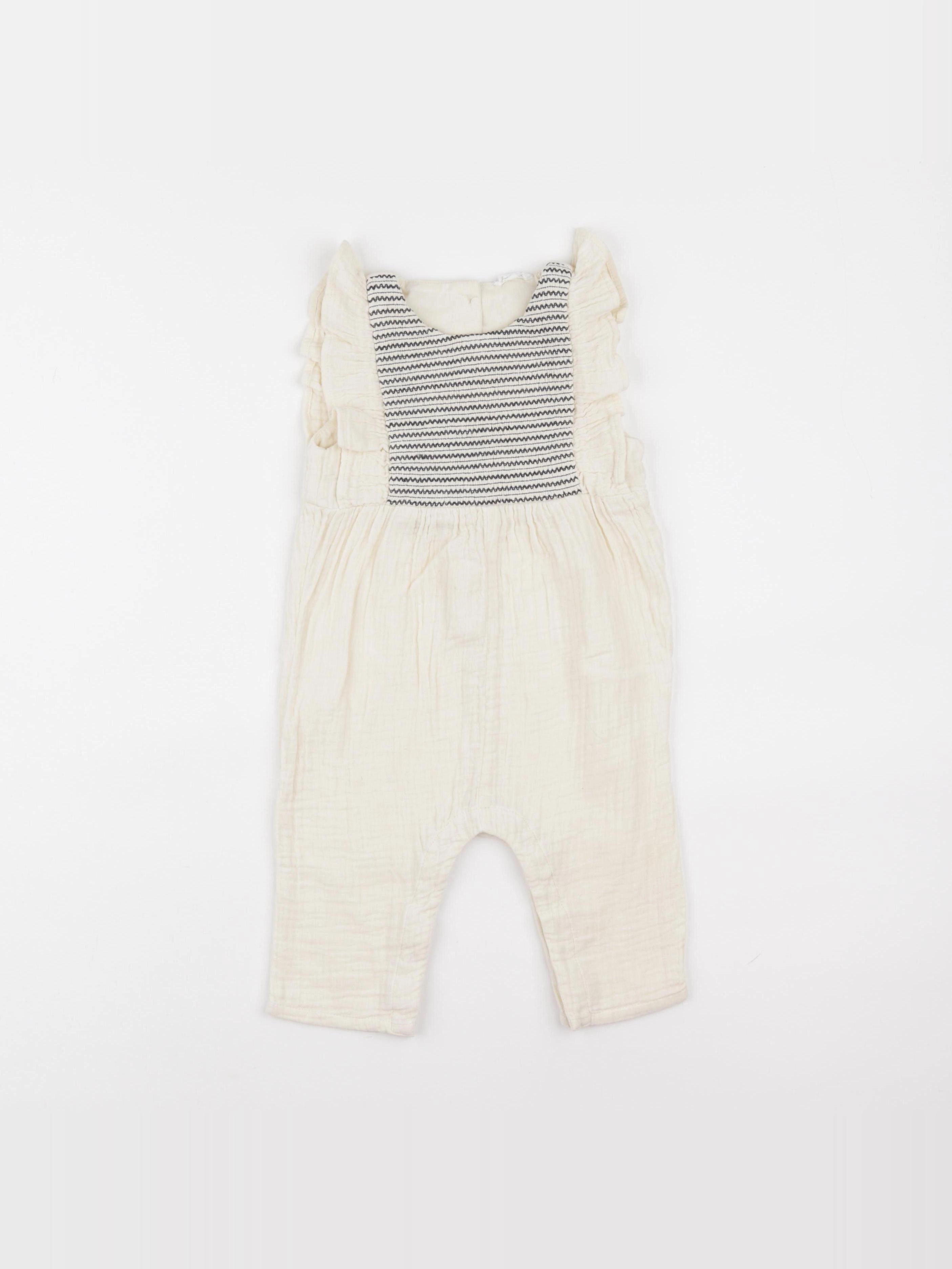 Vertbaudet - combinaison beige - 12 mois