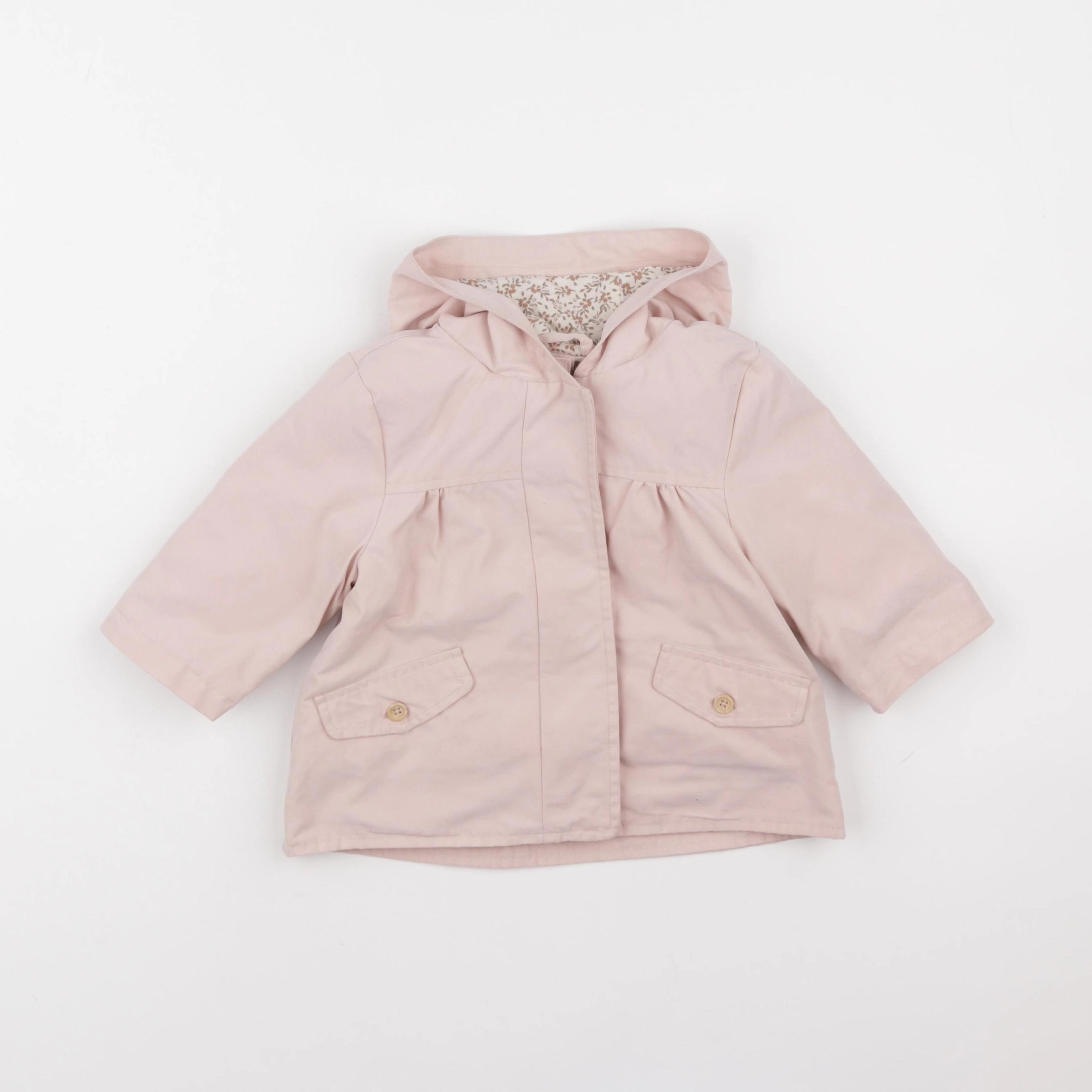 Vertbaudet - veste doublure amovible rose - 9 mois