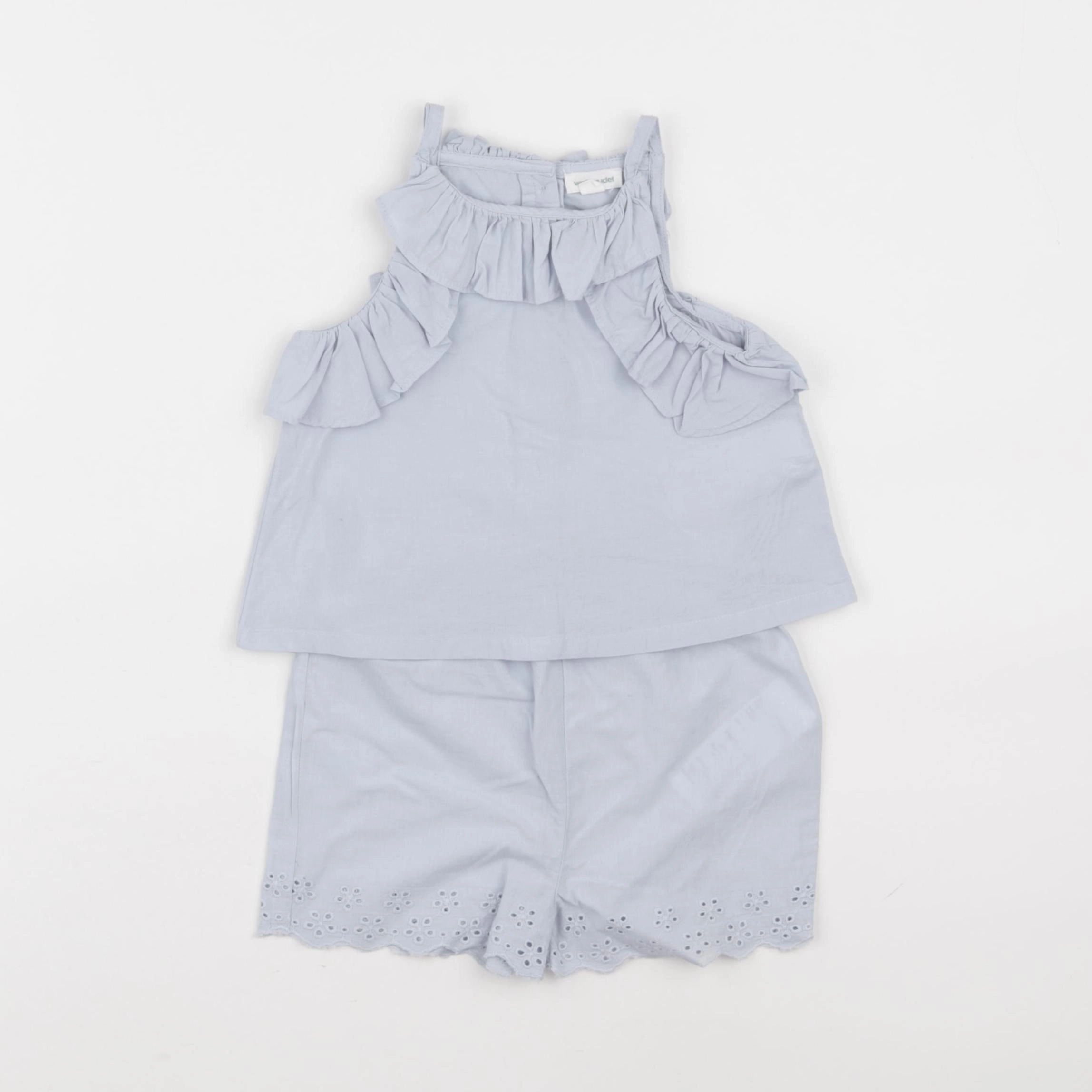 Vertbaudet - pyjama coton bleu - 18 mois