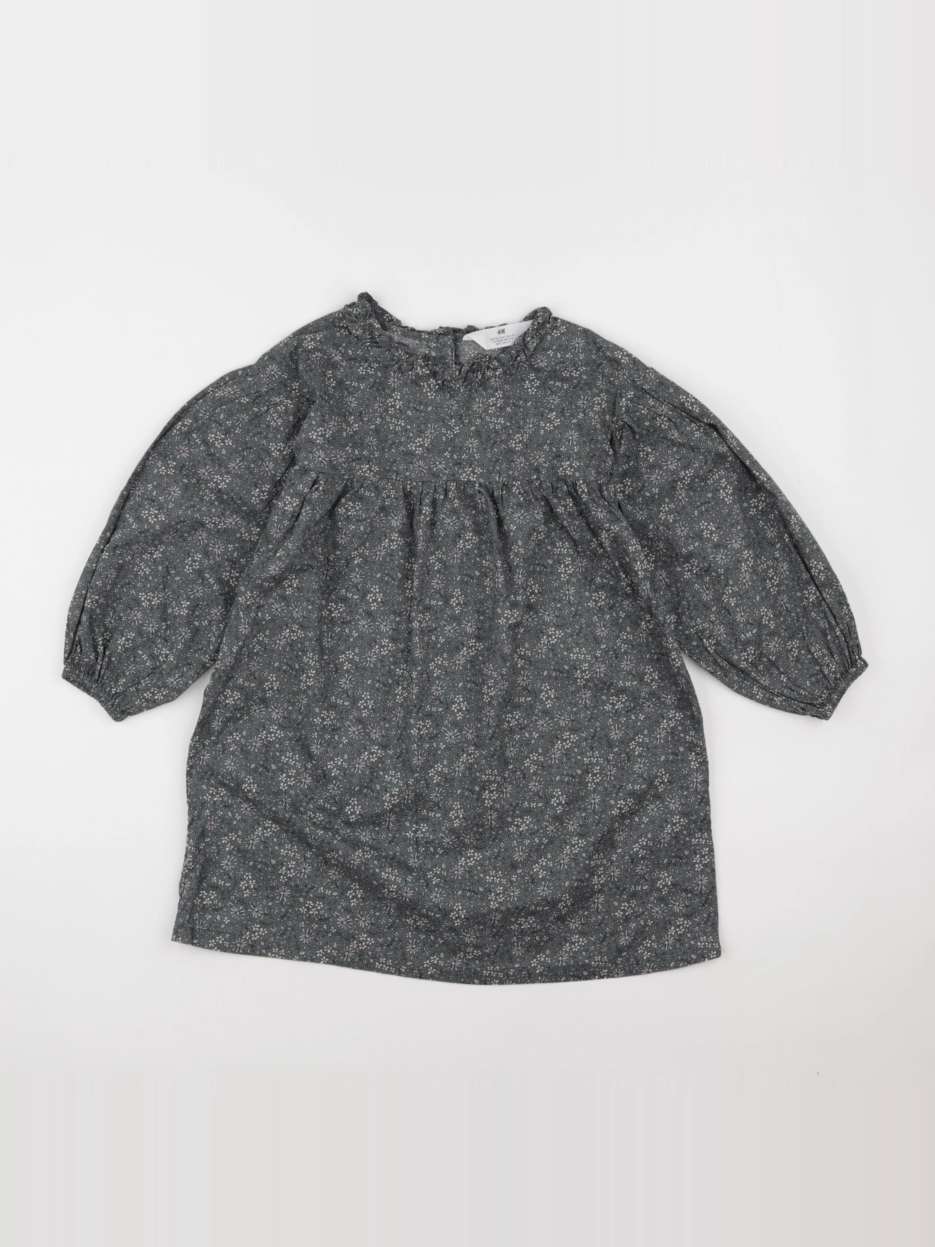 H&M - robe gris - 6/7 ans