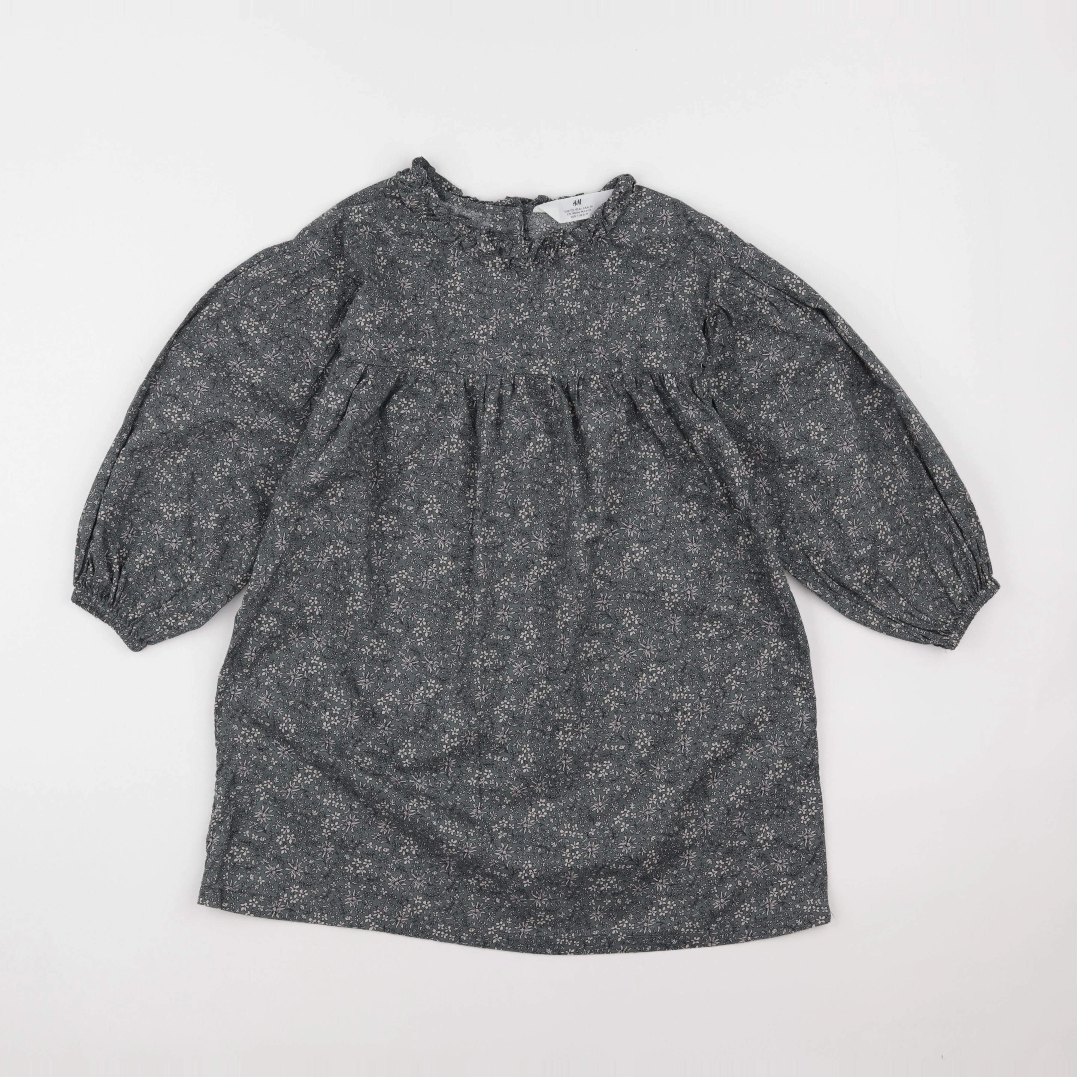 H&M - robe gris - 6/7 ans