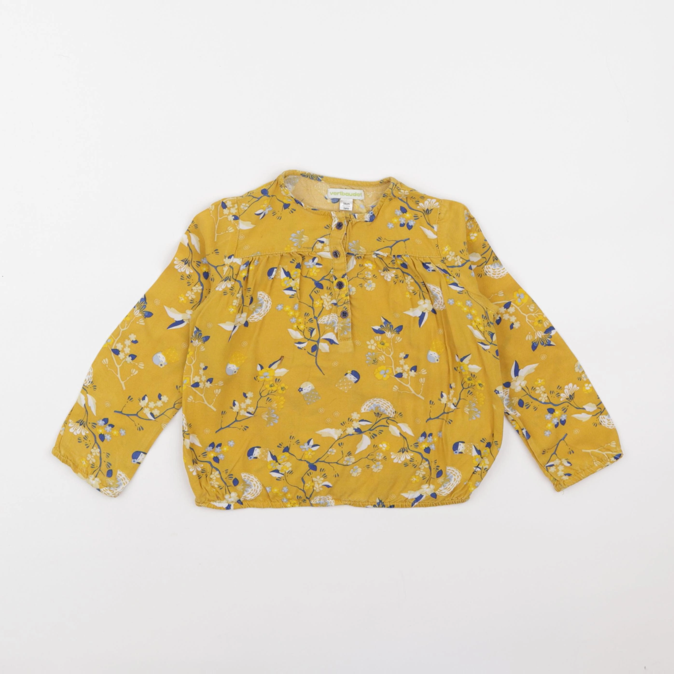 Vertbaudet - blouse jaune - 3 ans