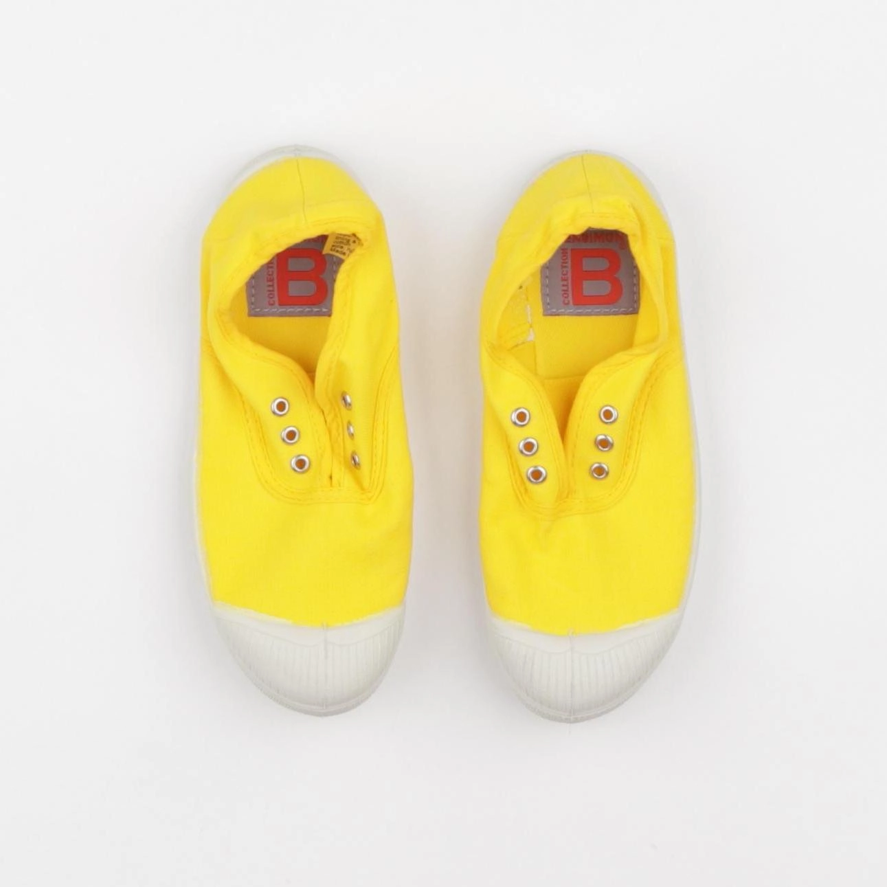 Bensimon - tennis élastiqué jaune - pointure 31