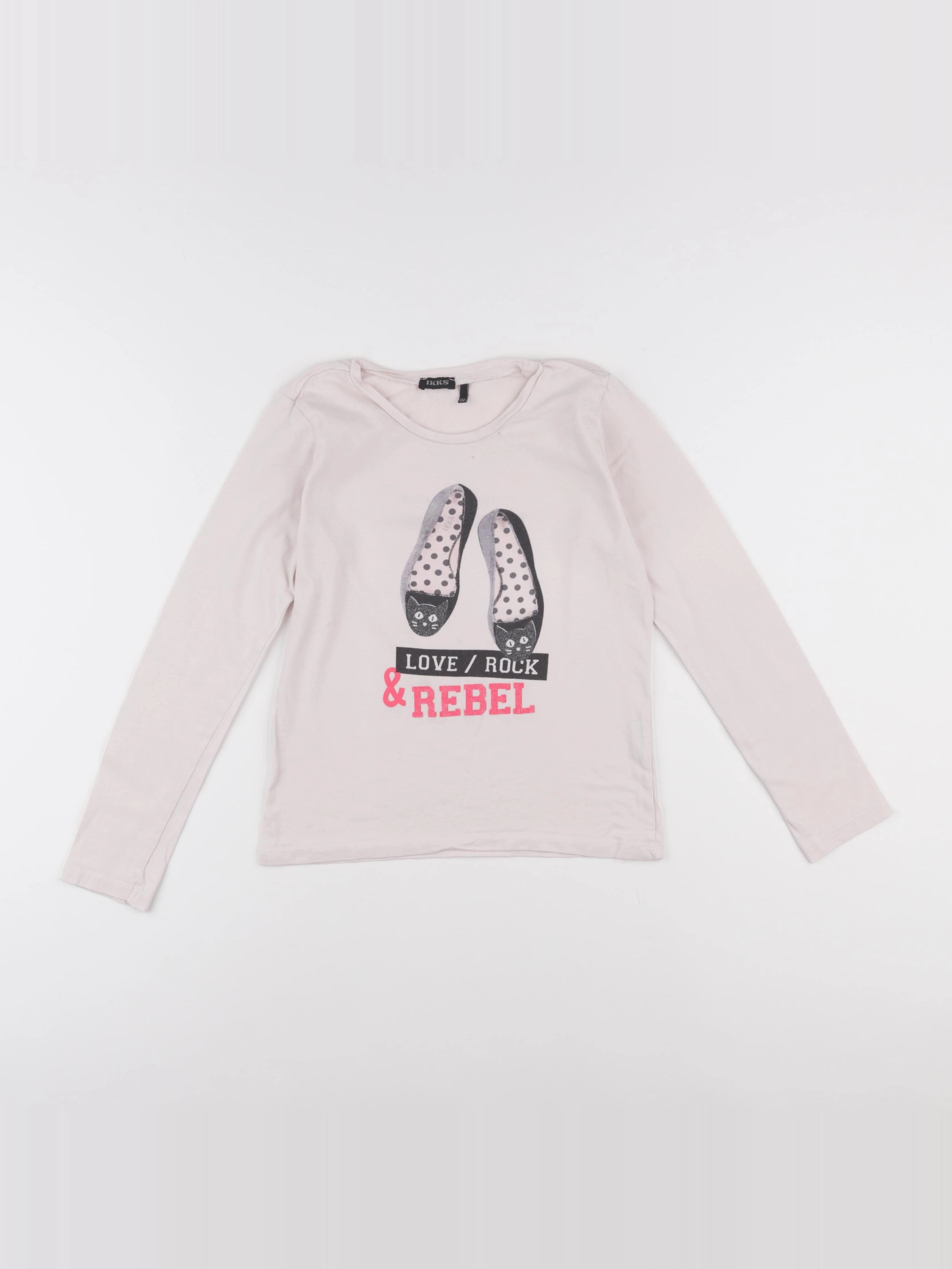 IKKS - tee-shirt rose - 10 ans