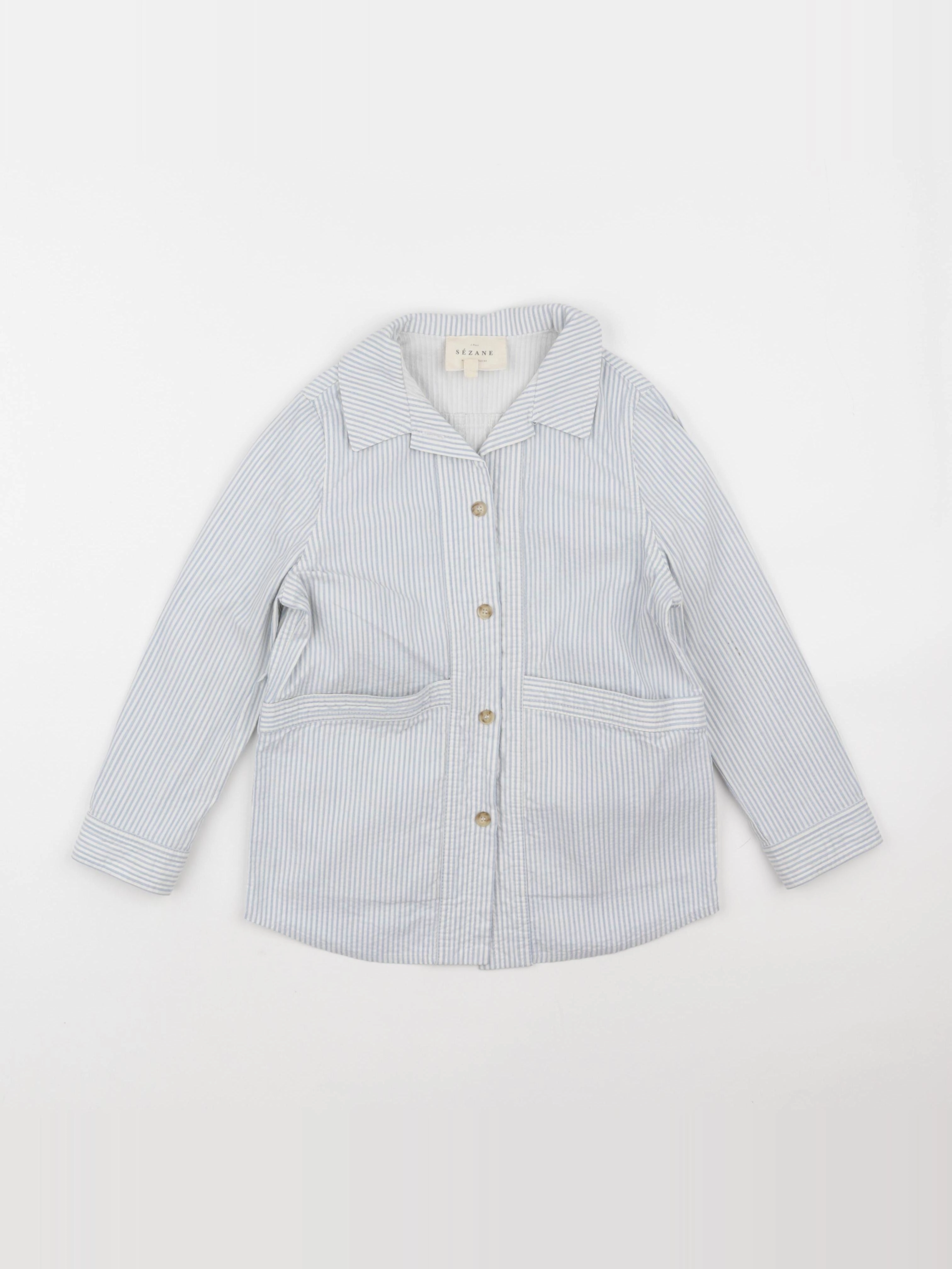 Petit Sézane  - veste blanc, bleu - 8 ans