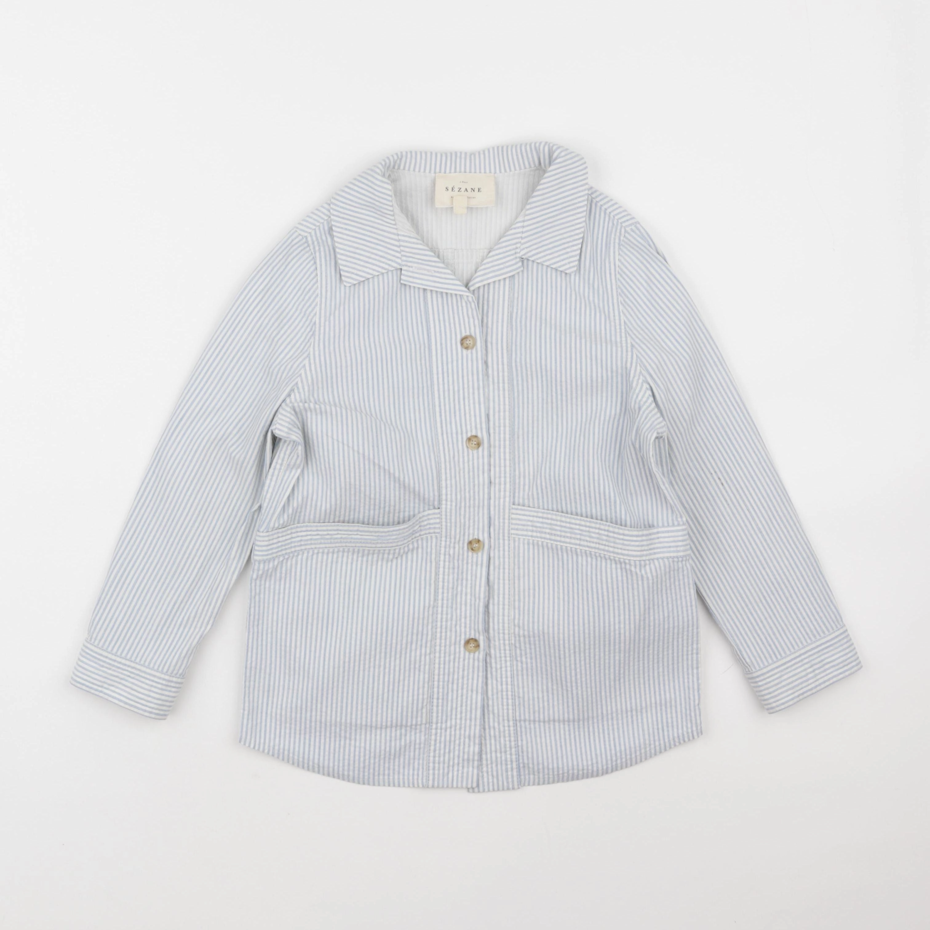 Petit Sézane  - veste blanc, bleu - 8 ans
