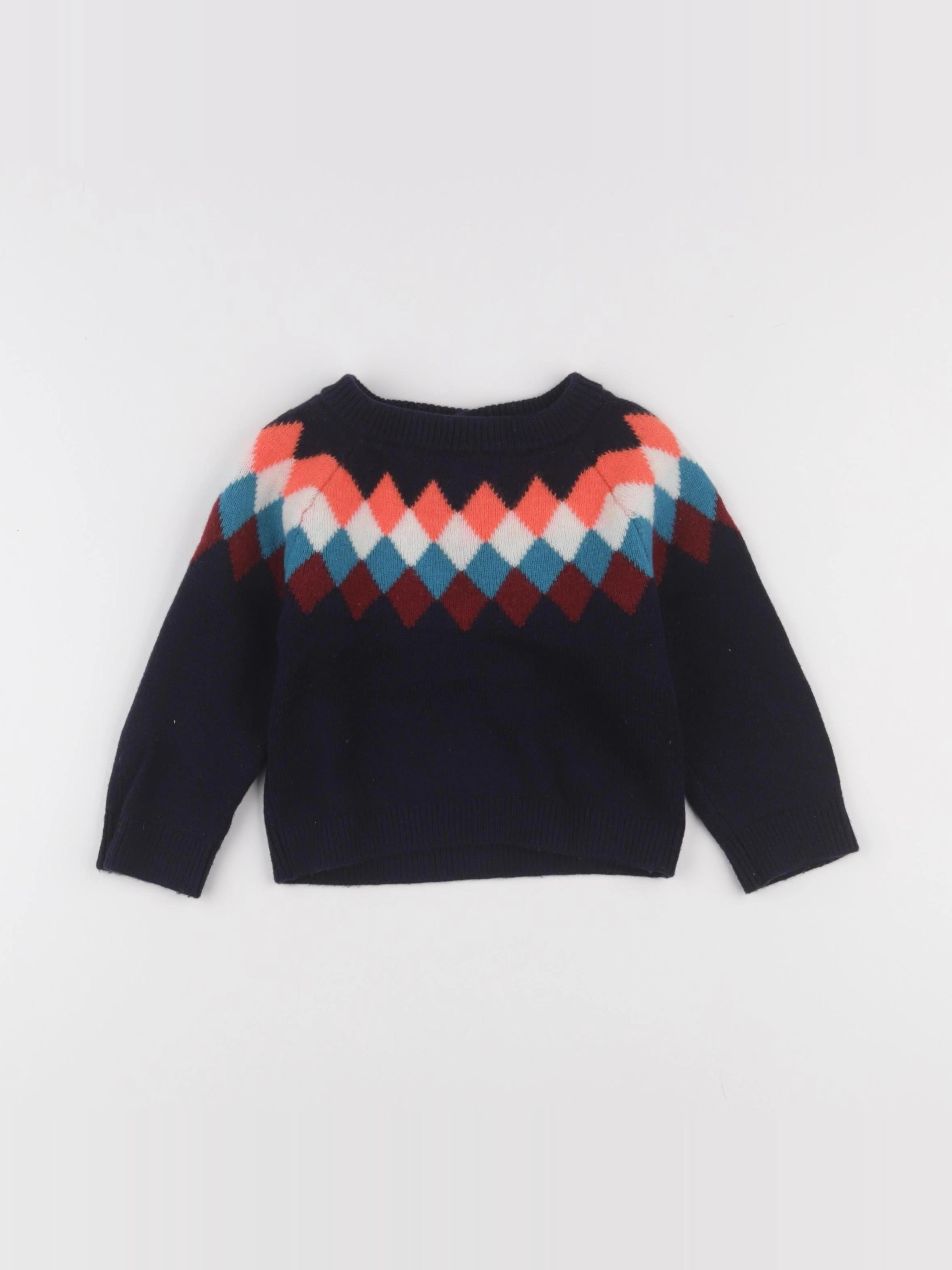 Jacadi - pull bleu - 24 mois