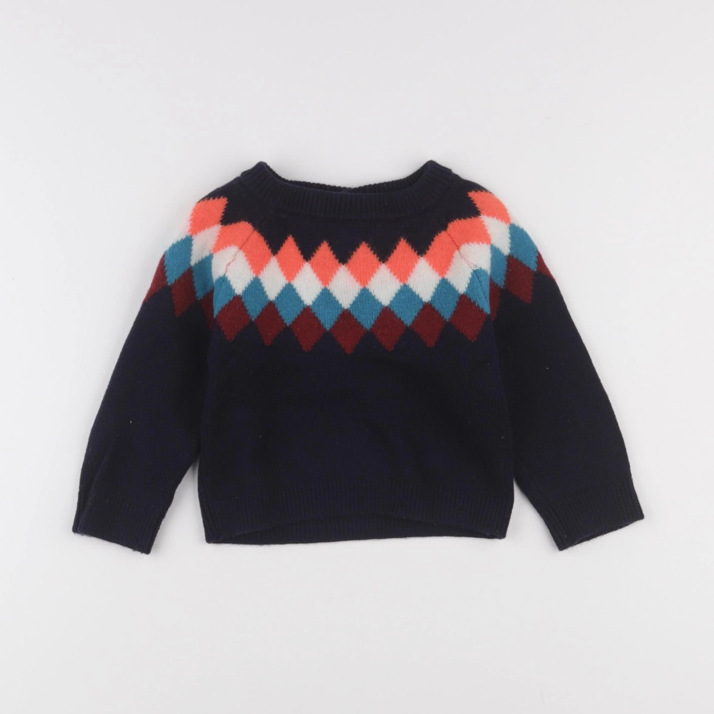 Jacadi - pull bleu - 24 mois