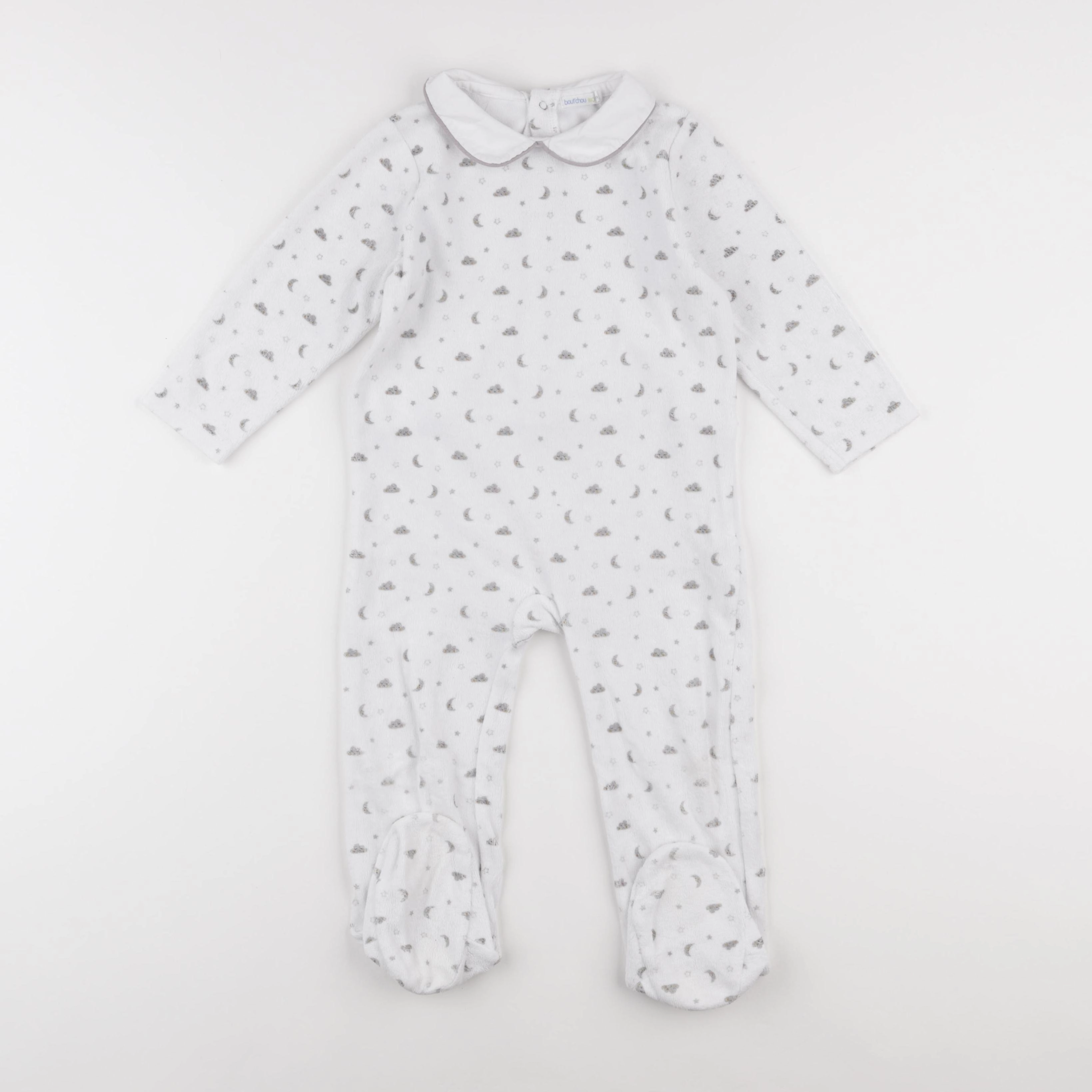 Boutchou - pyjama velours blanc - 24 mois