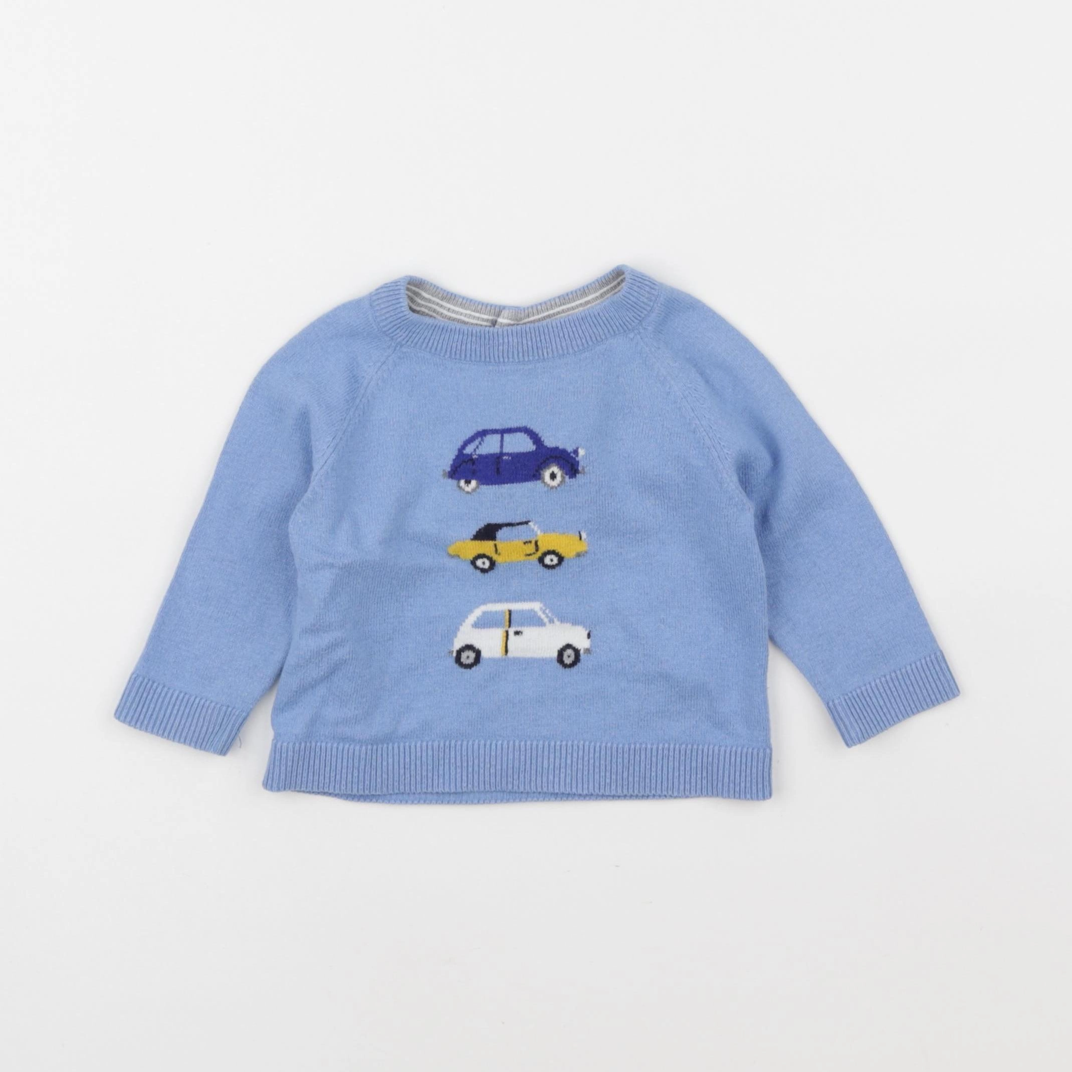 Jacadi - pull bleu - 6 mois