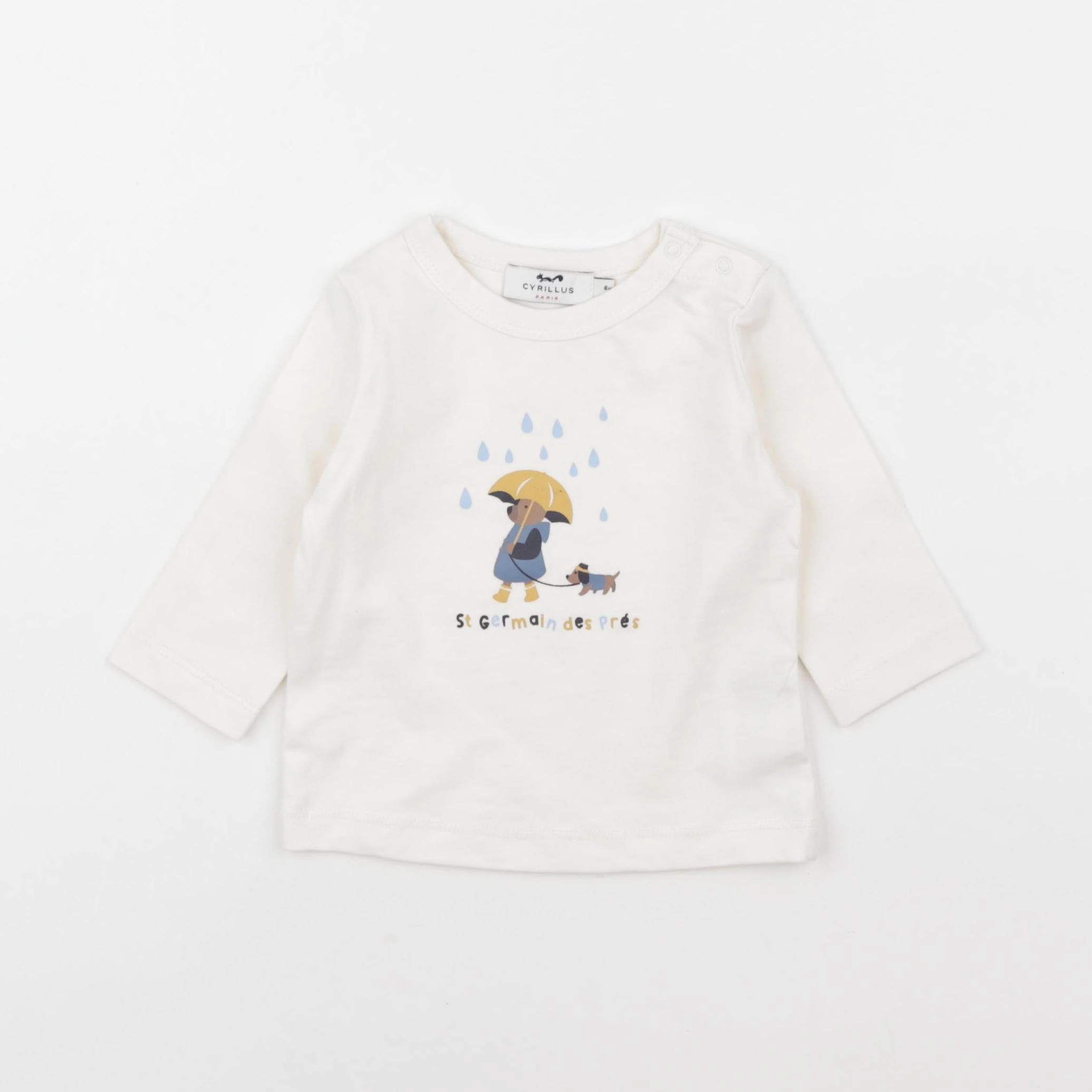 Cyrillus - tee-shirt blanc - 6 mois