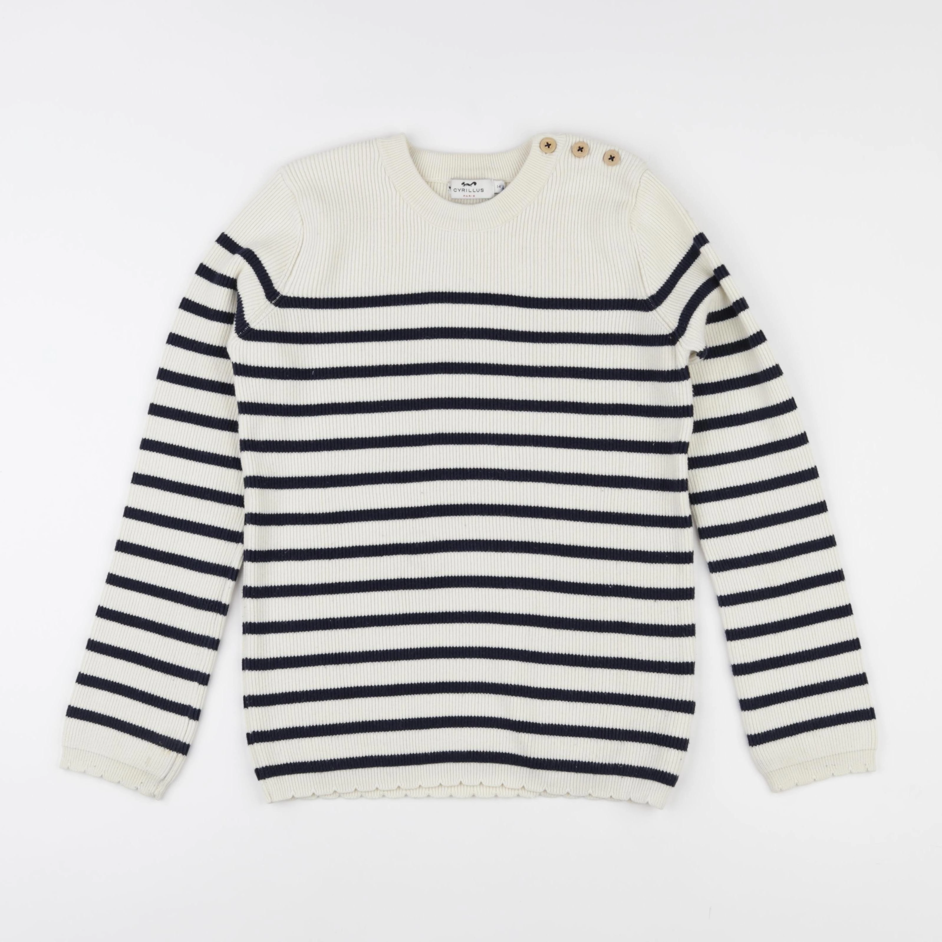 Cyrillus - pull beige - 14 ans
