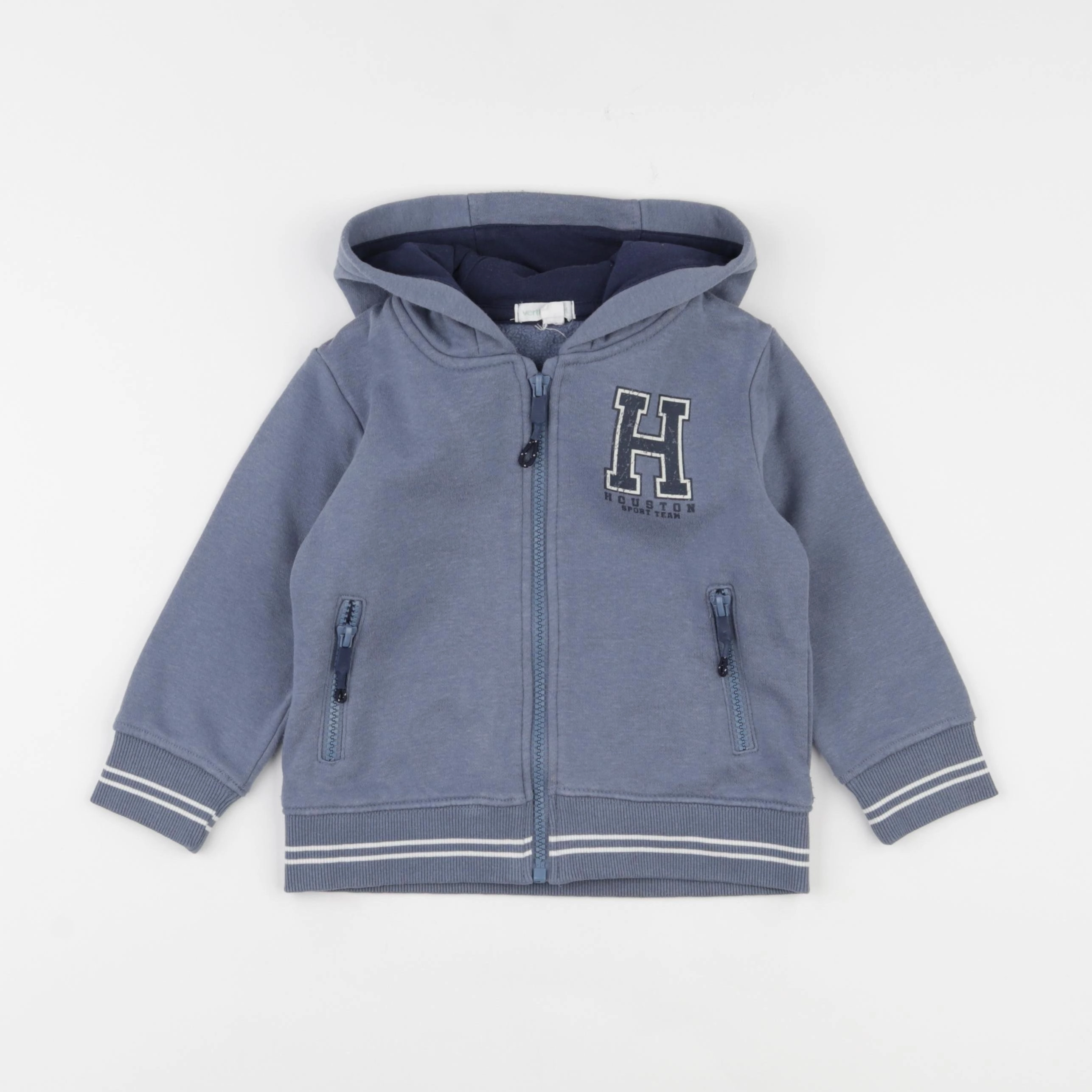 Vertbaudet - sweat , bleu - 3 ans