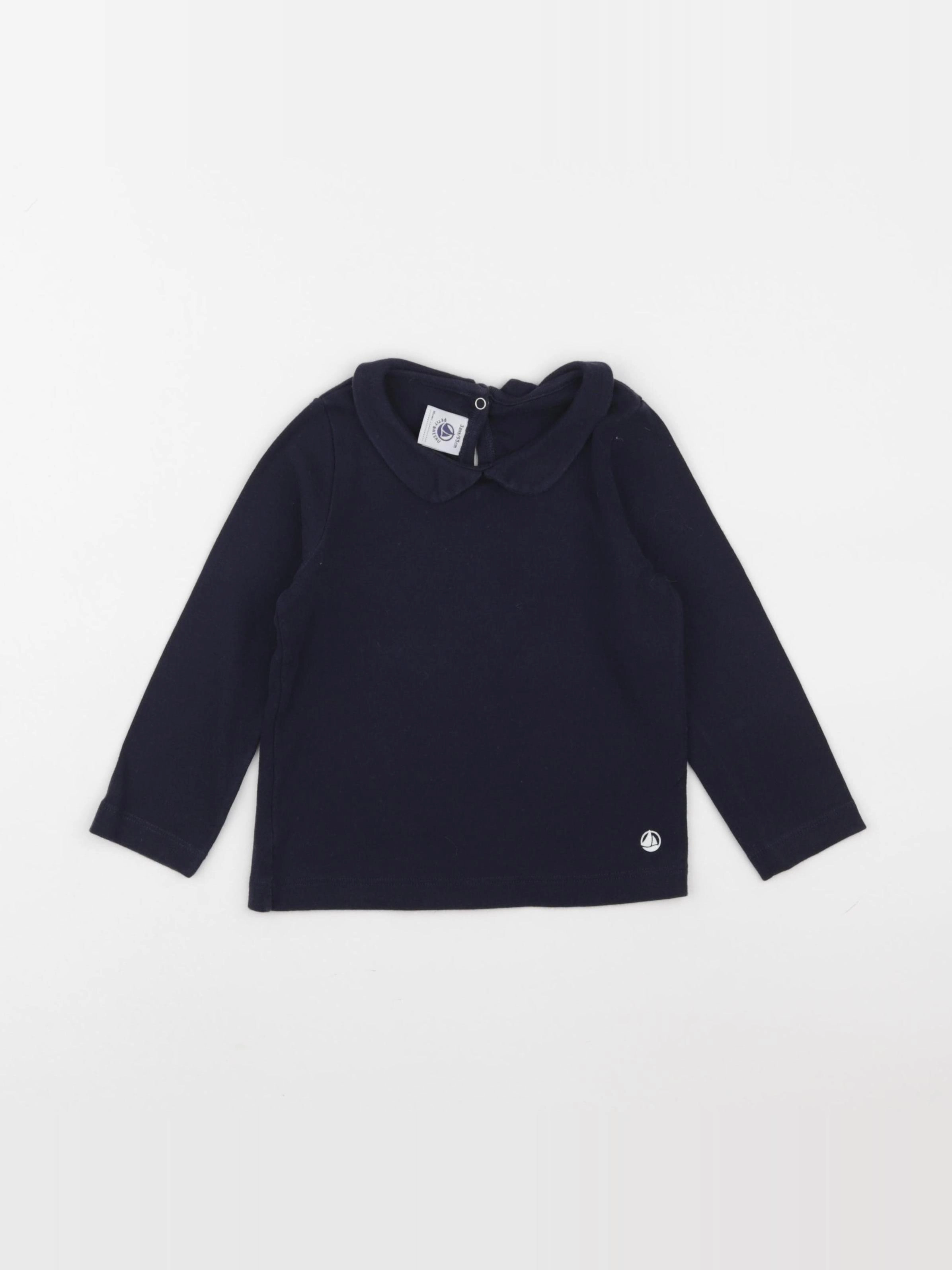 Petit Bateau - tee-shirt bleu - 3 ans