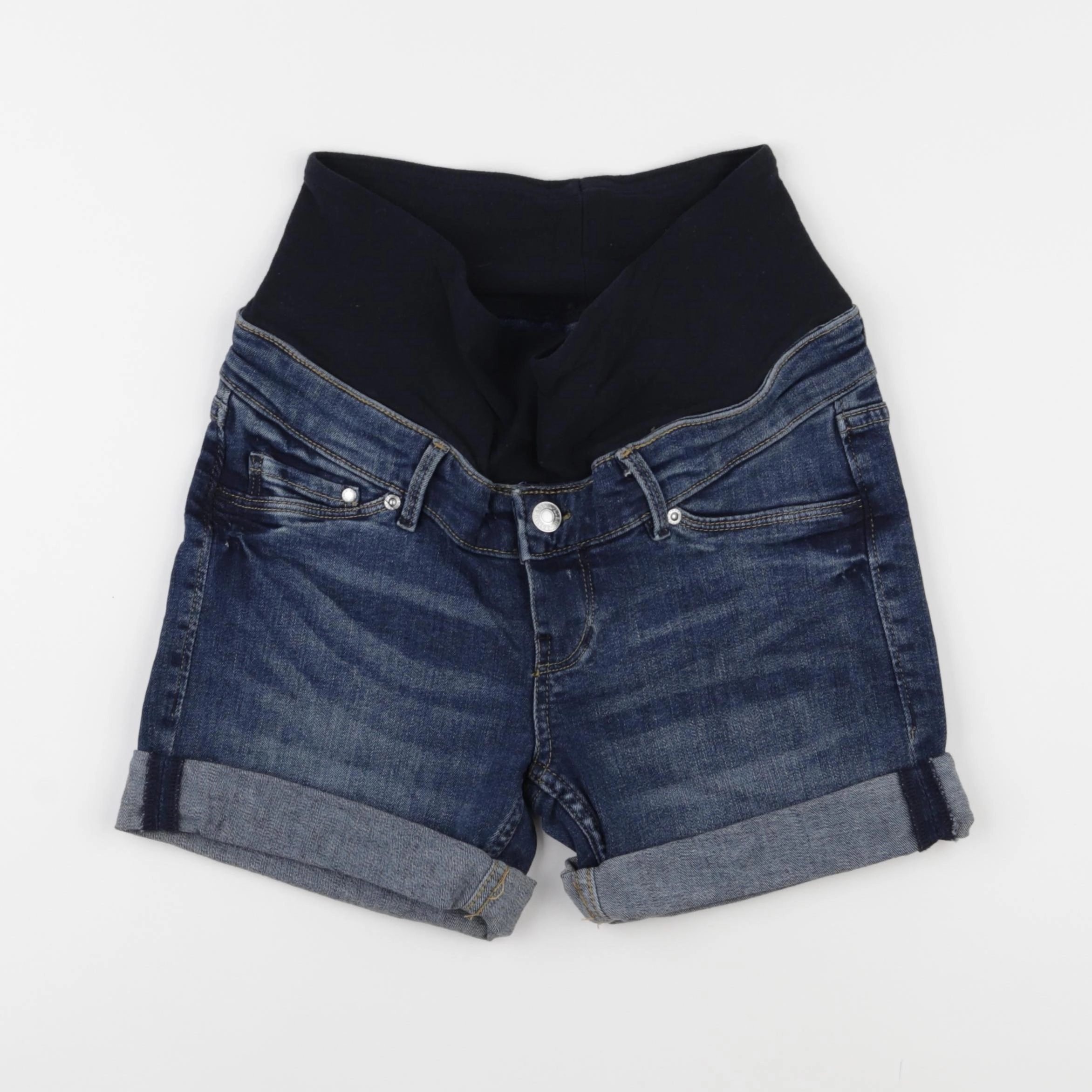 H&M - short grossesse bleu - 36