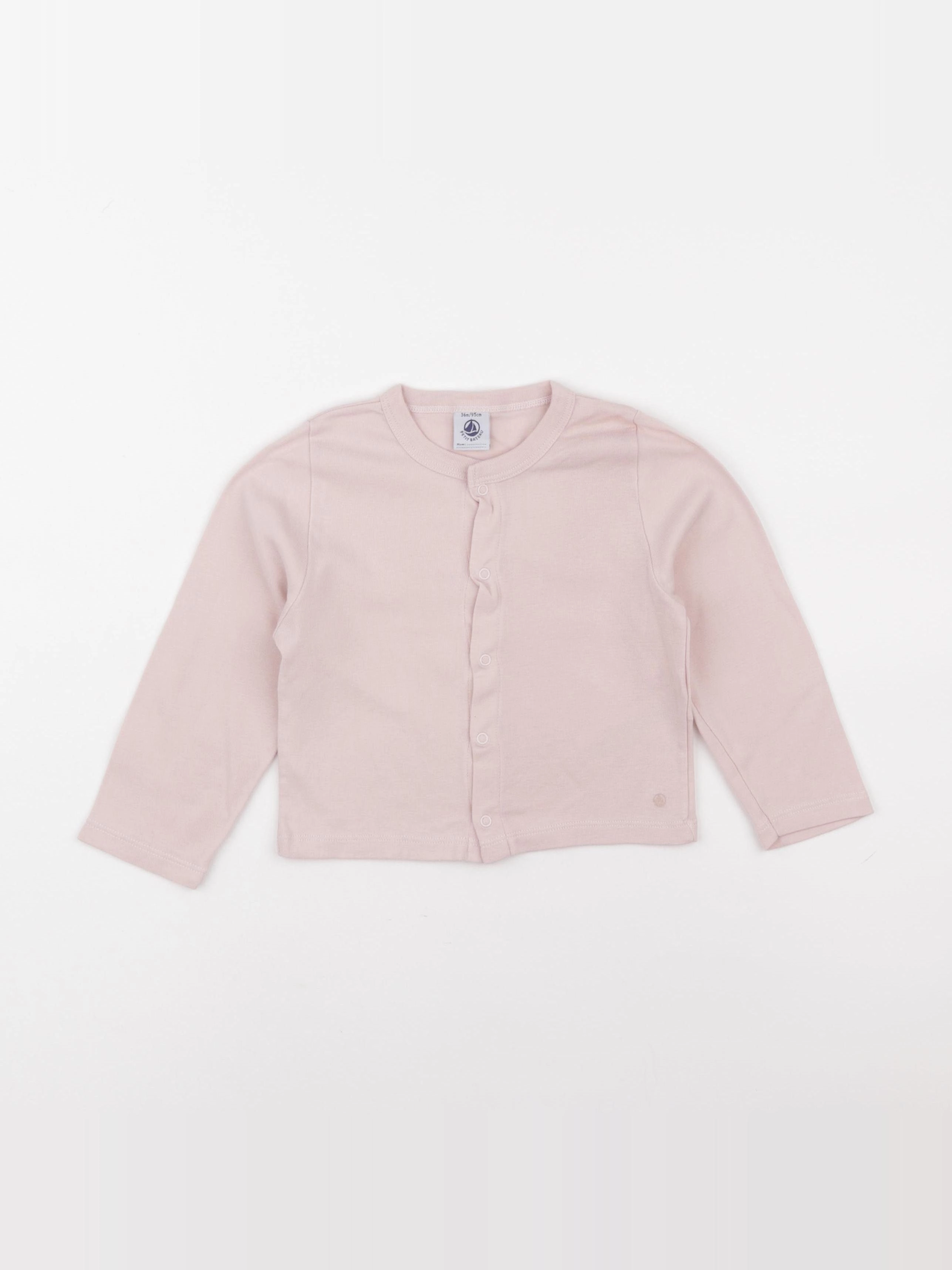 Petit Bateau - tee-shirt rose - 36 mois