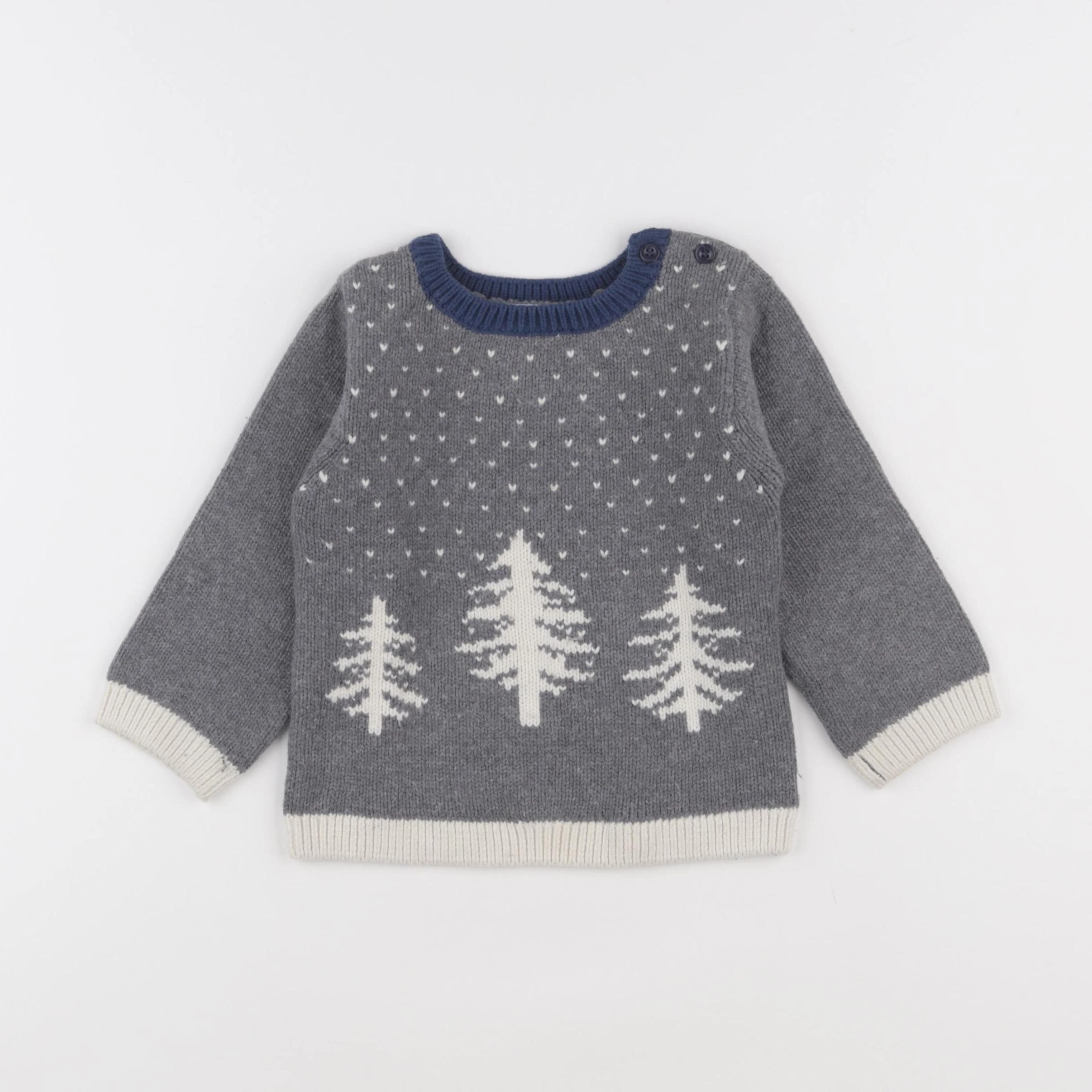 Jacadi - pull gris - 24 mois