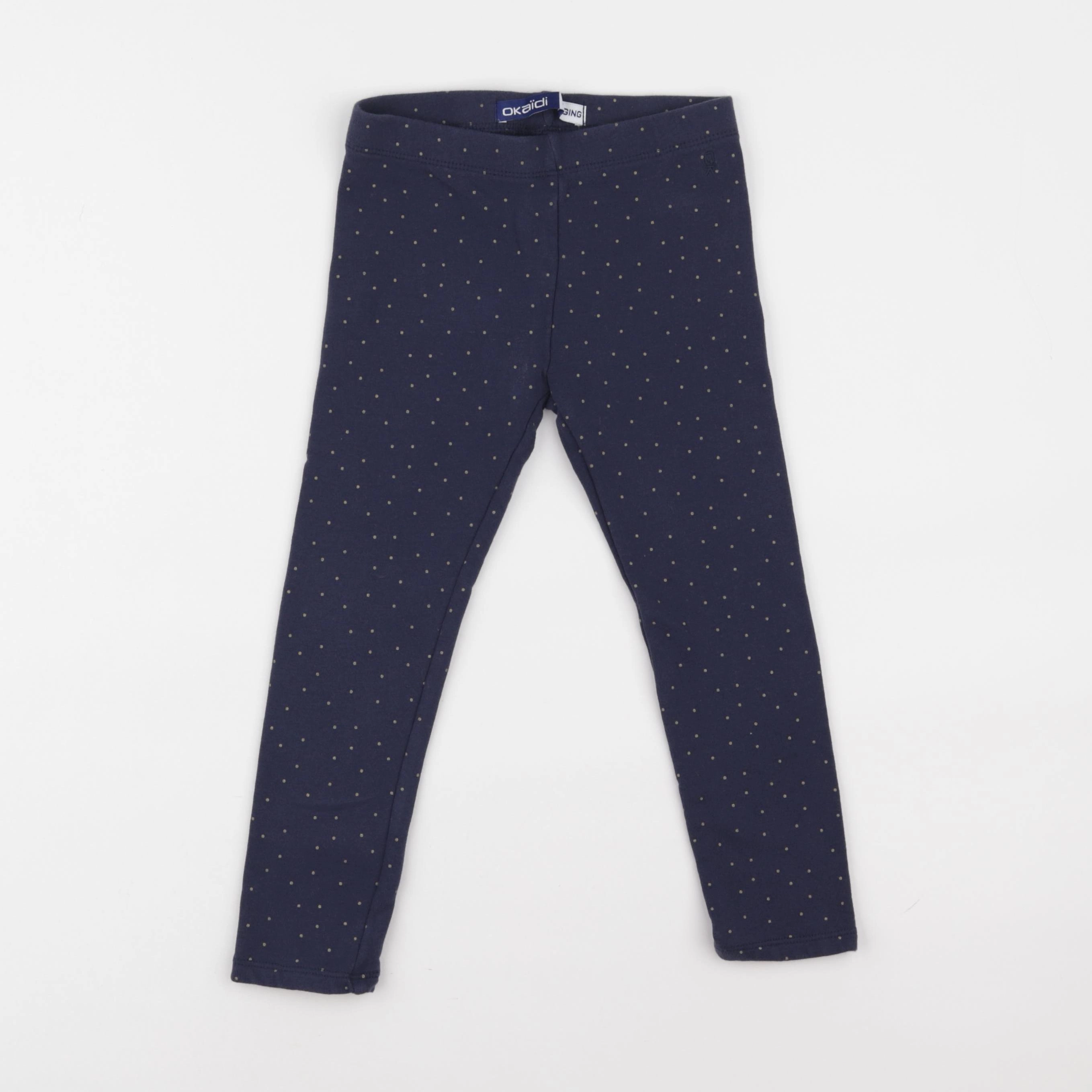 Okaidi - legging doublé bleu - 6 ans
