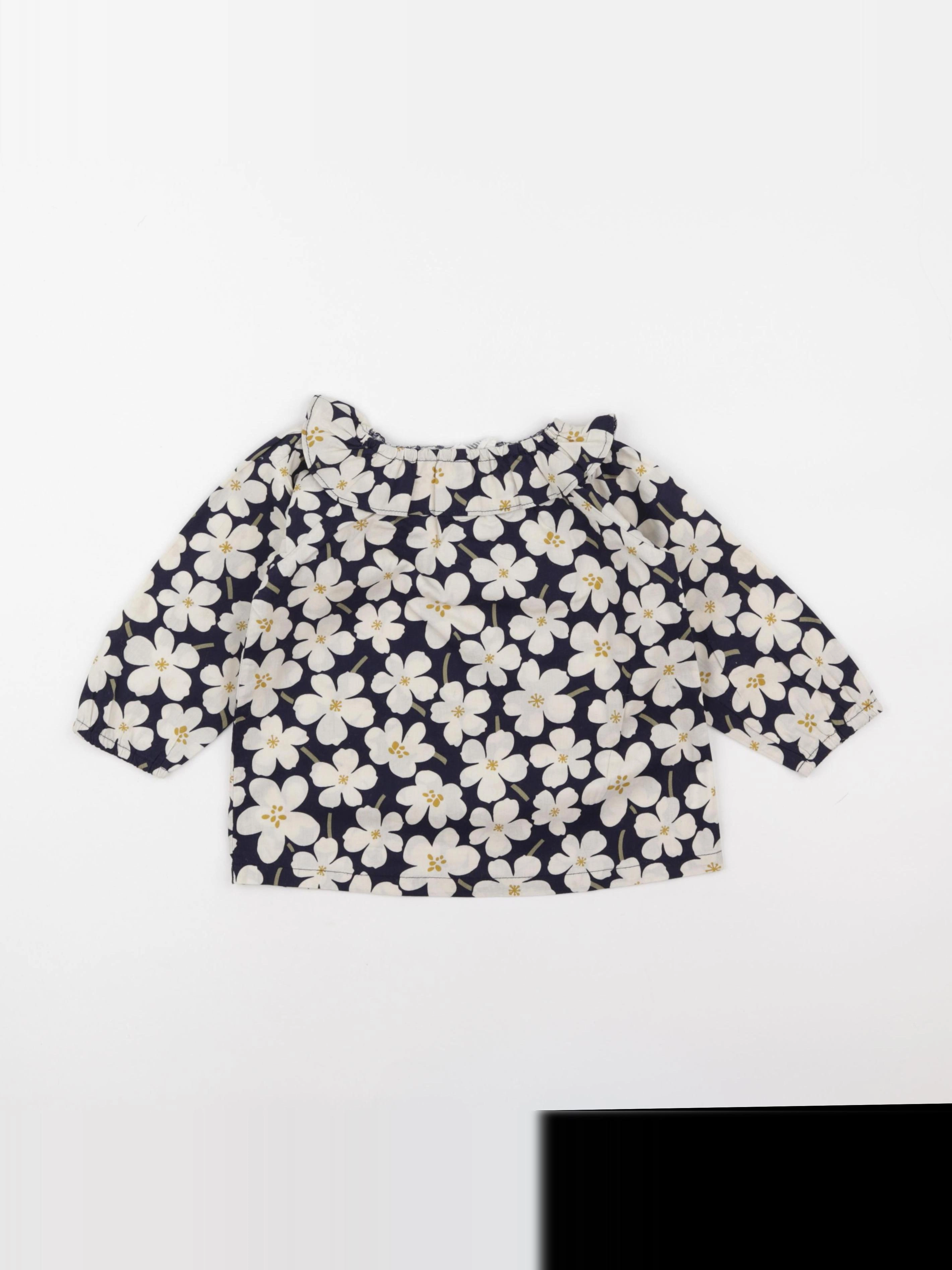 Frangin Frangine - blouse bleu - 3 ans