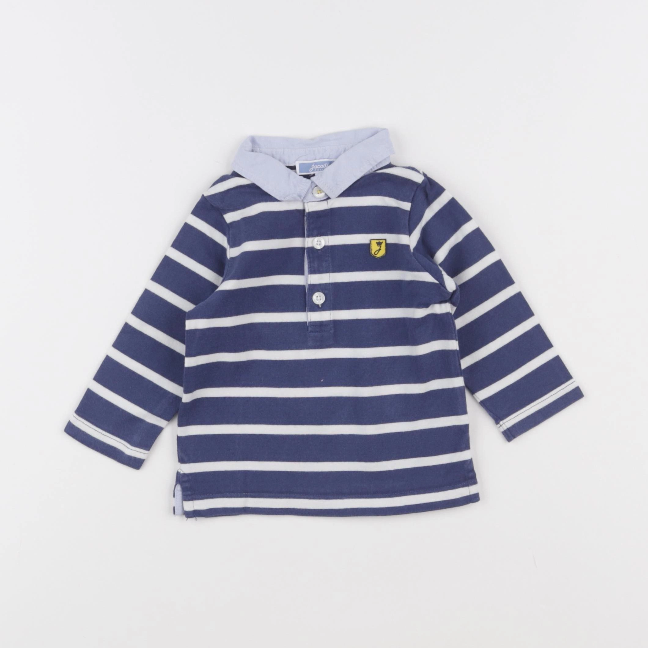Jacadi - polo bleu - 12 mois