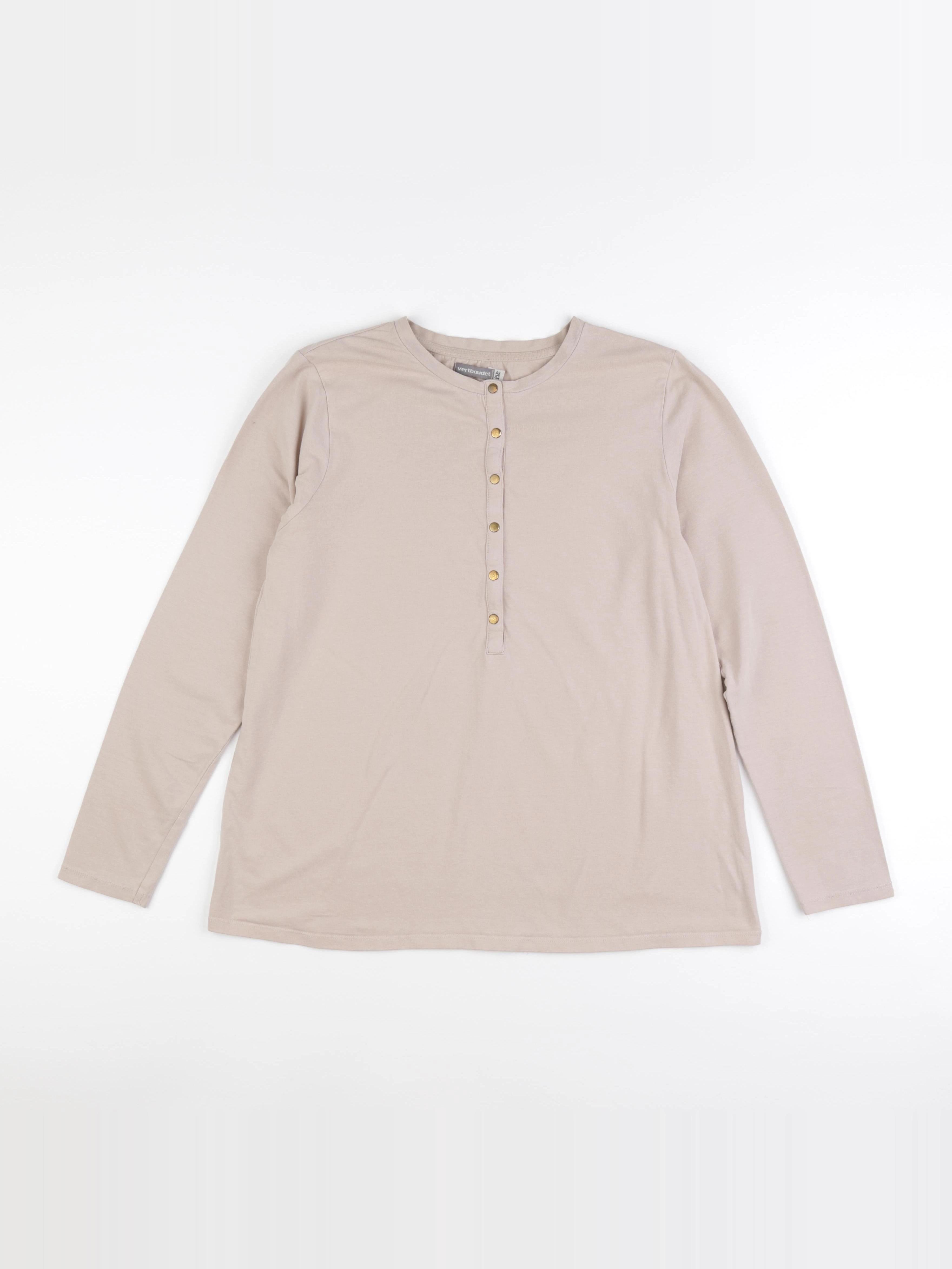 Vertbaudet - tee-shirt grossesse beige - 42 à 44