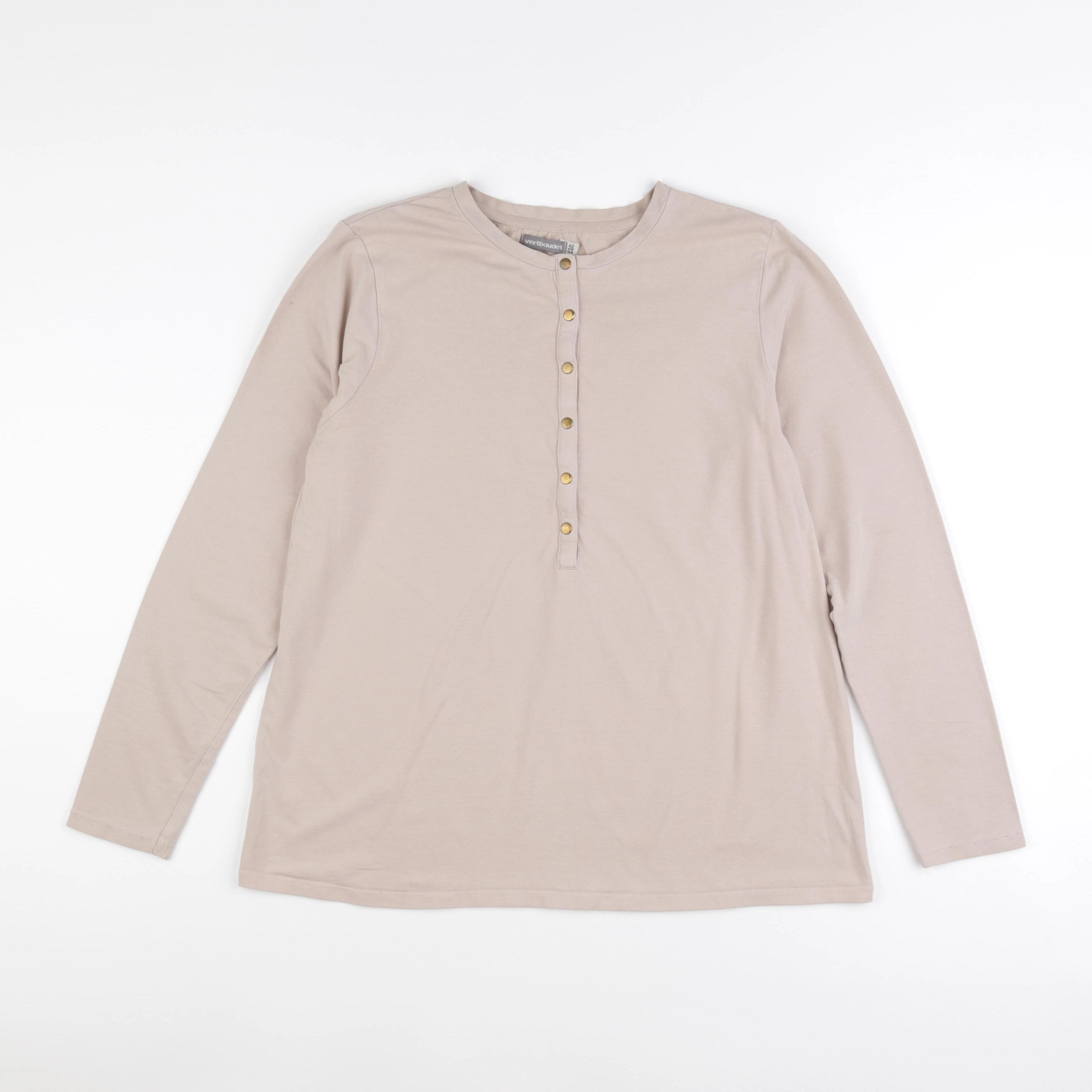 Vertbaudet - tee-shirt grossesse beige - 42 à 44