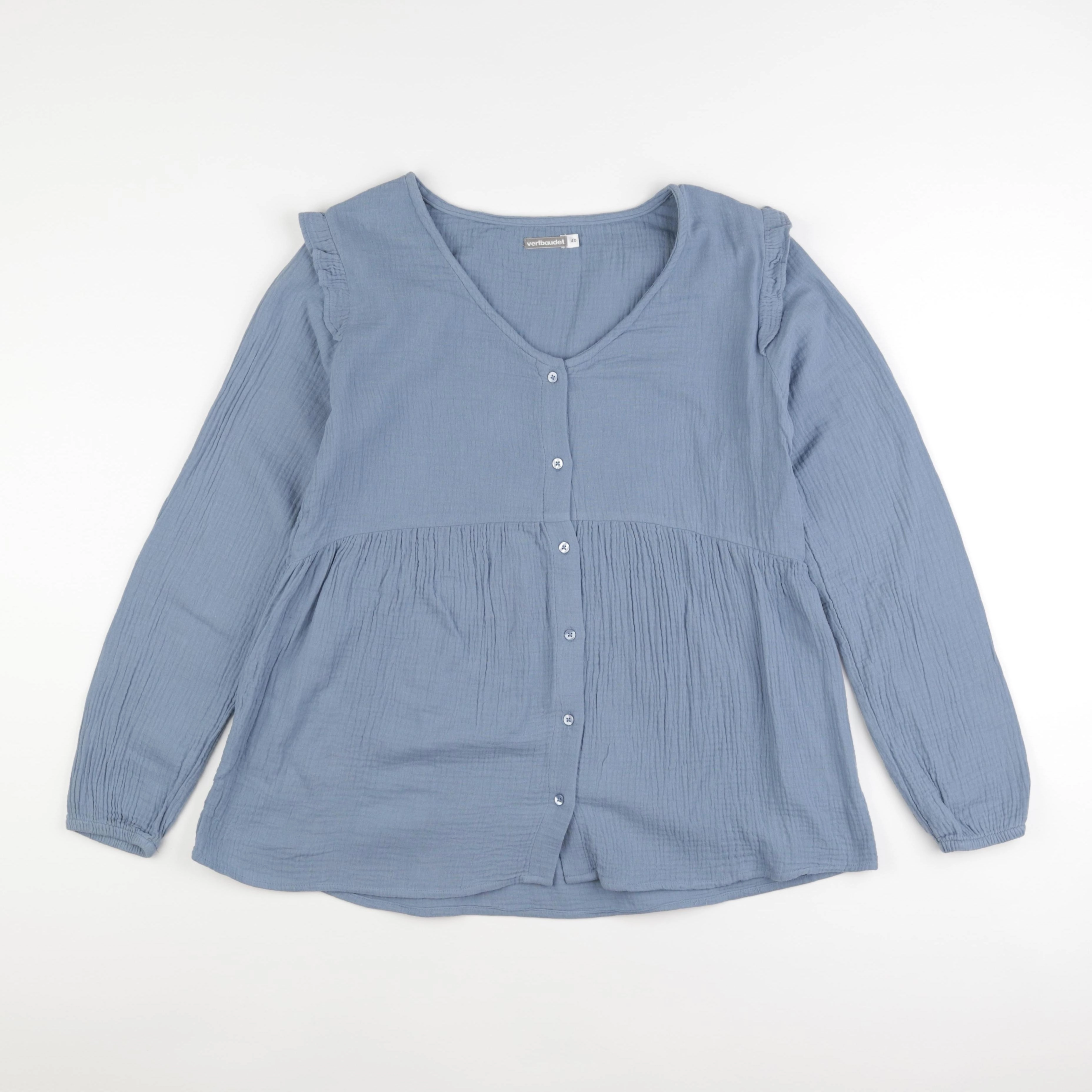 Vertbaudet - blouse grossesse bleu - 40