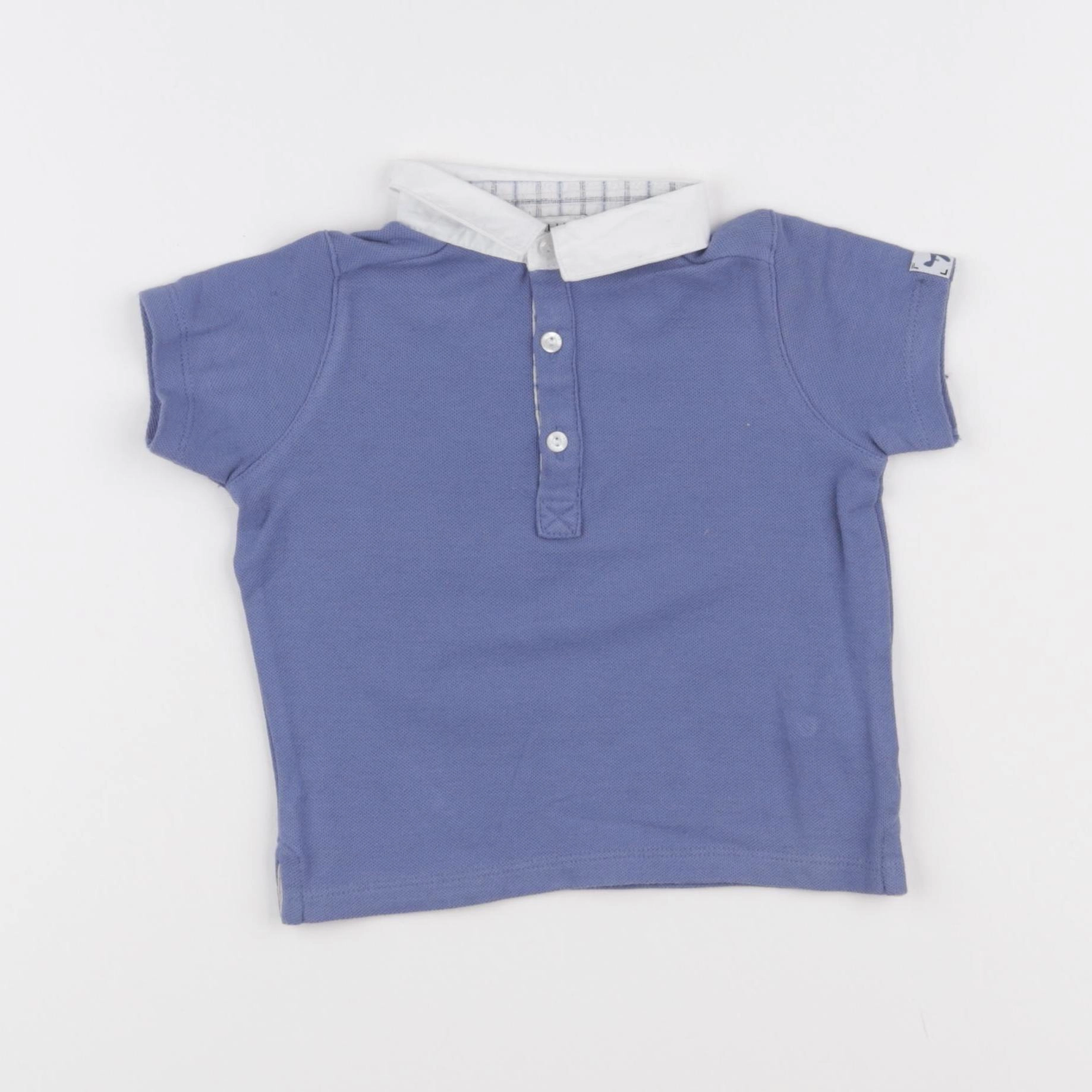Cyrillus - polo bleu - 9 mois