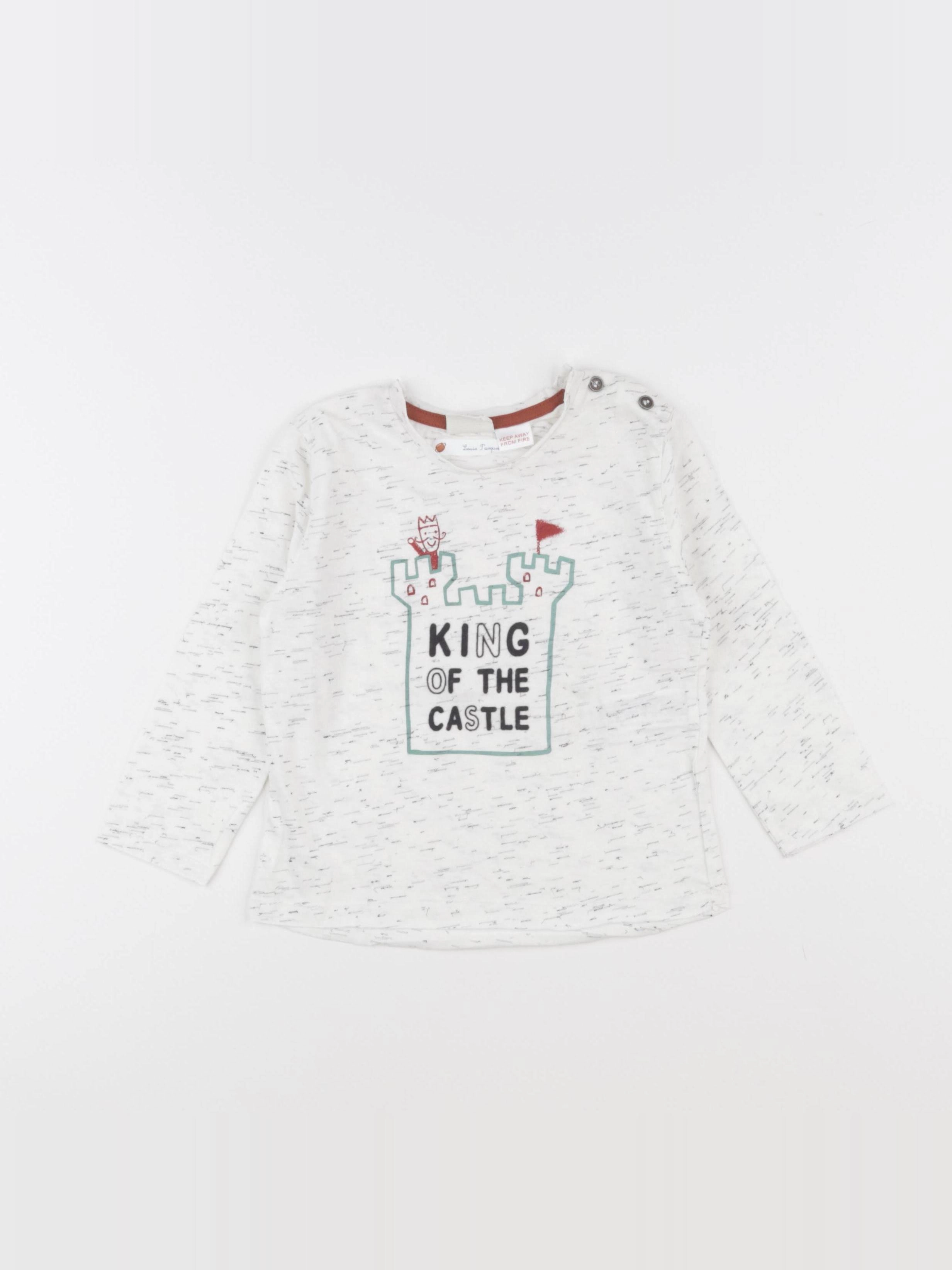 Zara - tee-shirt gris - 12/18 mois