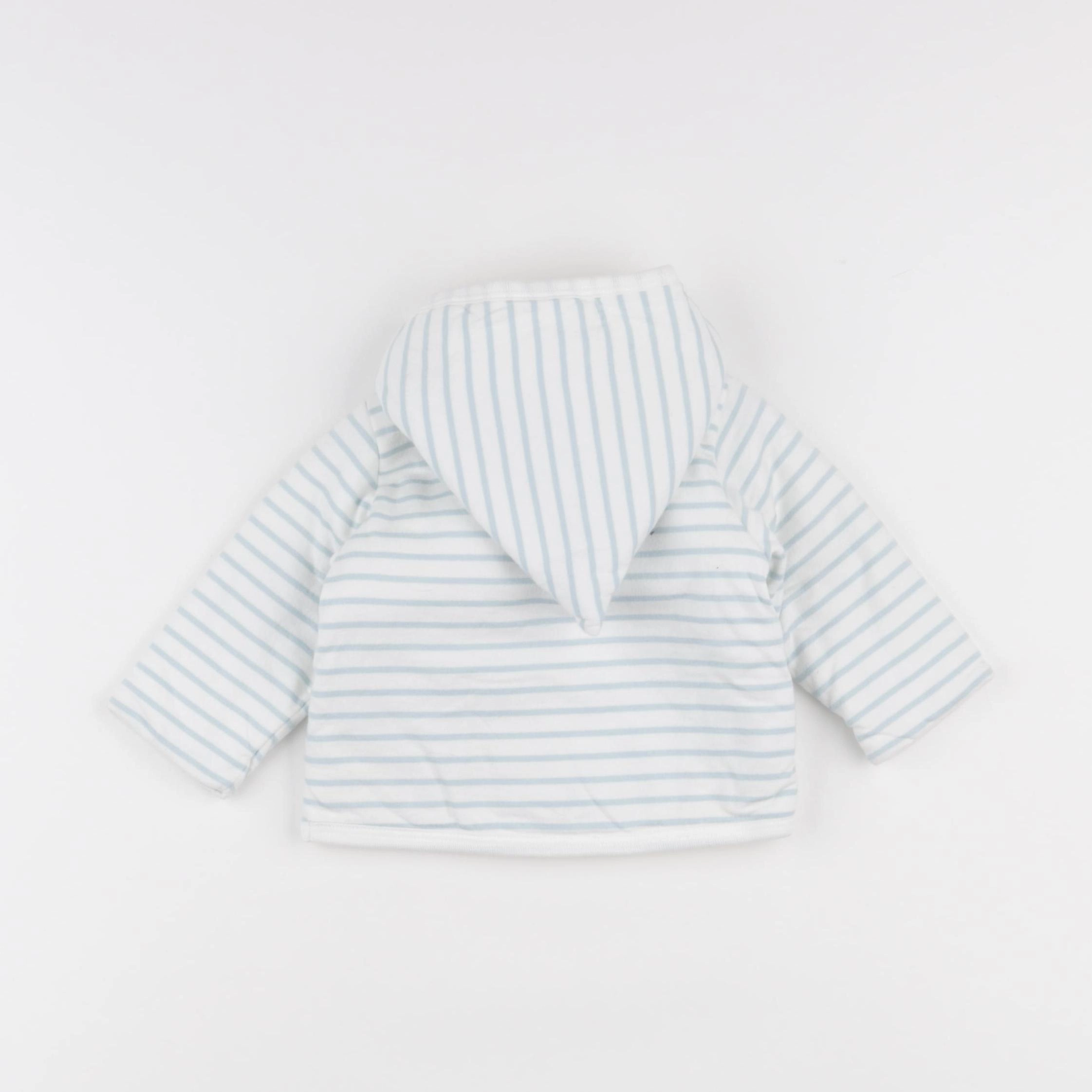 Petit Bateau - veste blanc, bleu - 3 mois