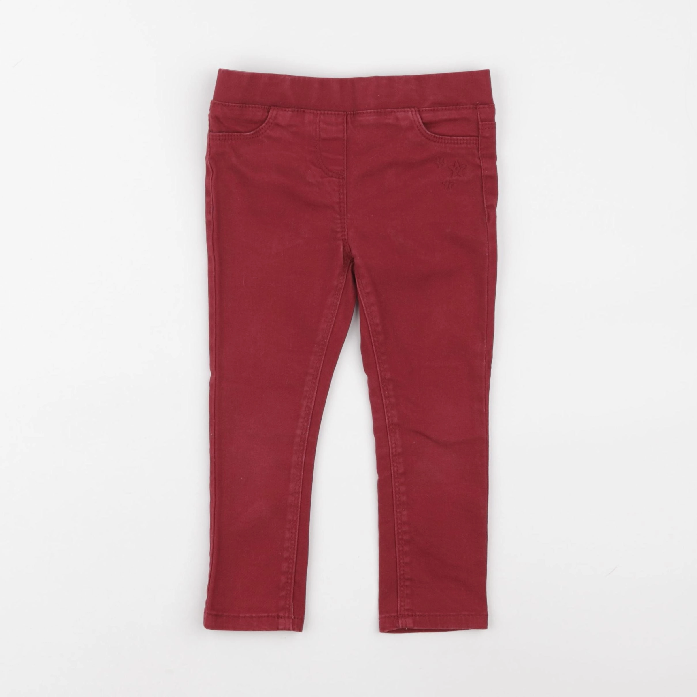 Vertbaudet - jegging rouge - 3 ans