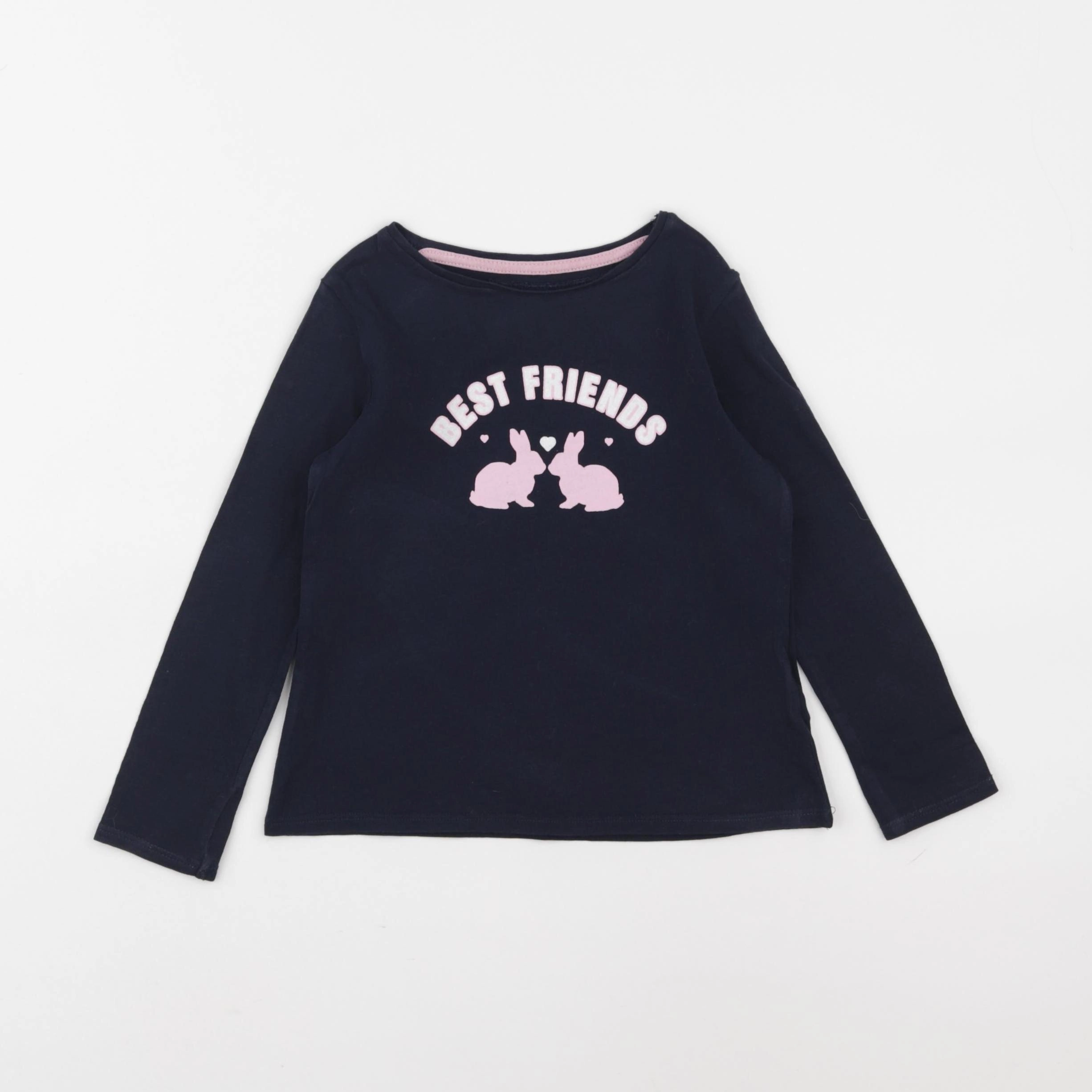 Vertbaudet - tee-shirt bleu - 4 ans