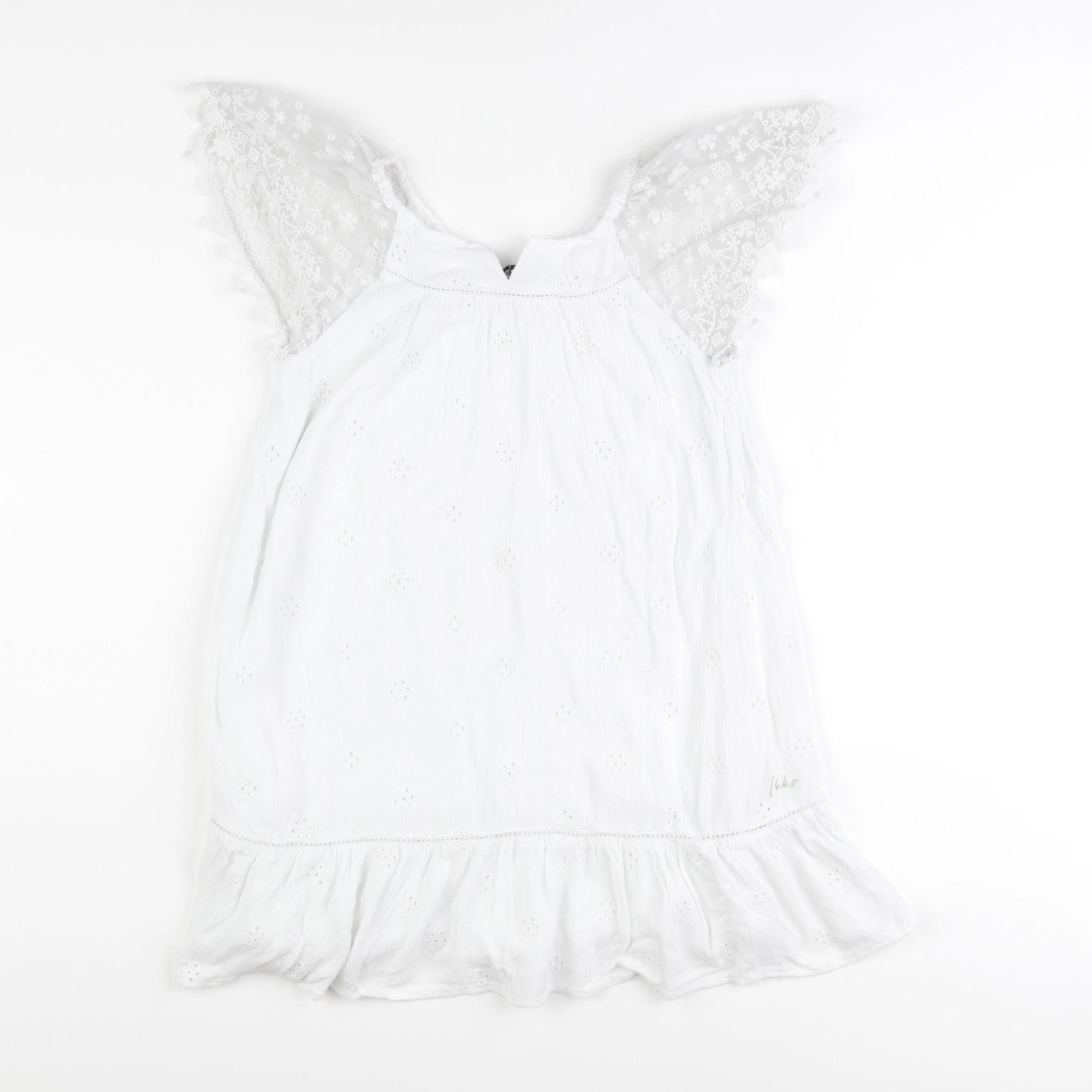 IKKS - robe blanc - 8 ans
